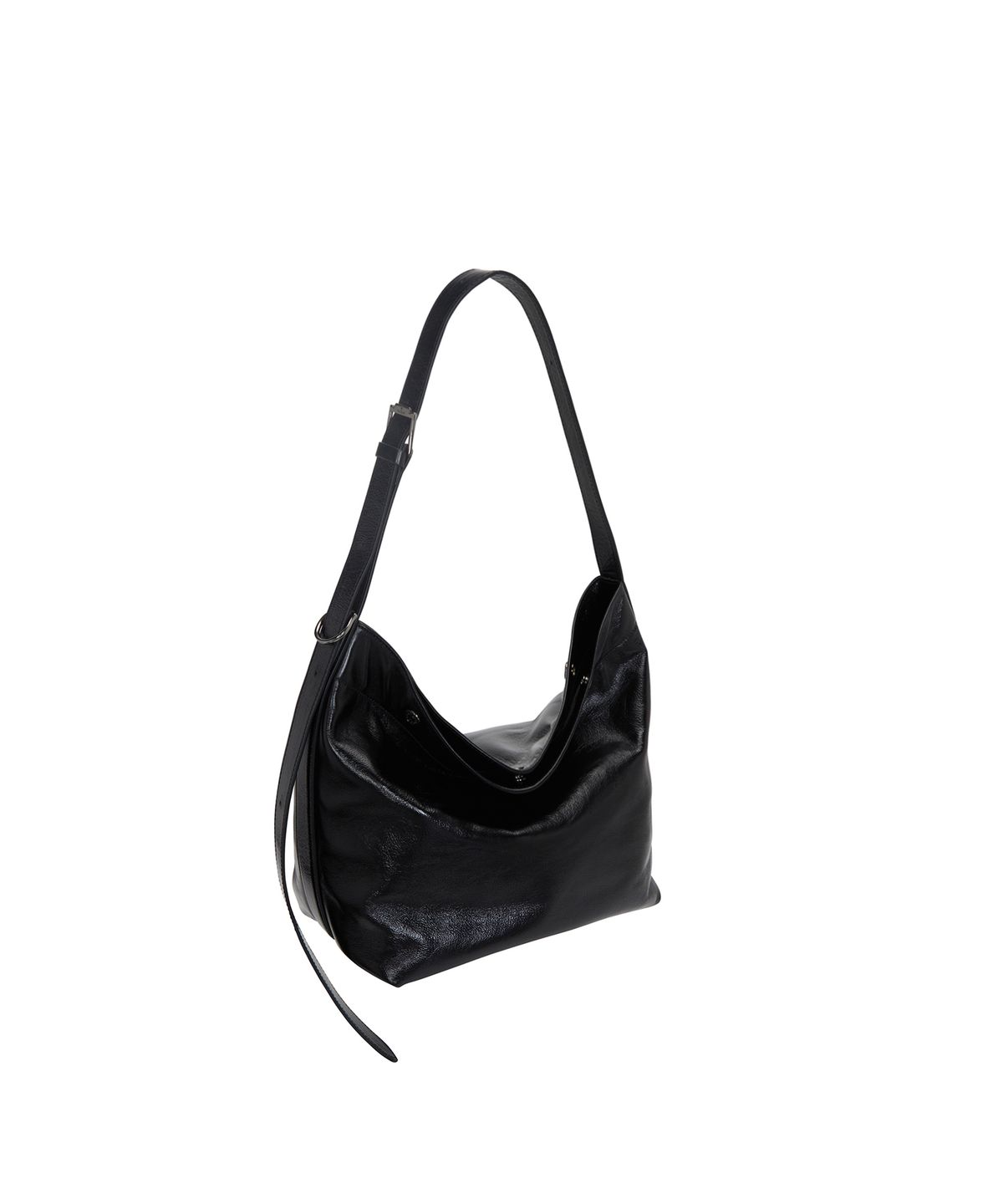 분크(VUNQUE) Perfec Button Up Soft Hobo S (퍼펙 버튼 업 소프트 호보 스몰) Black