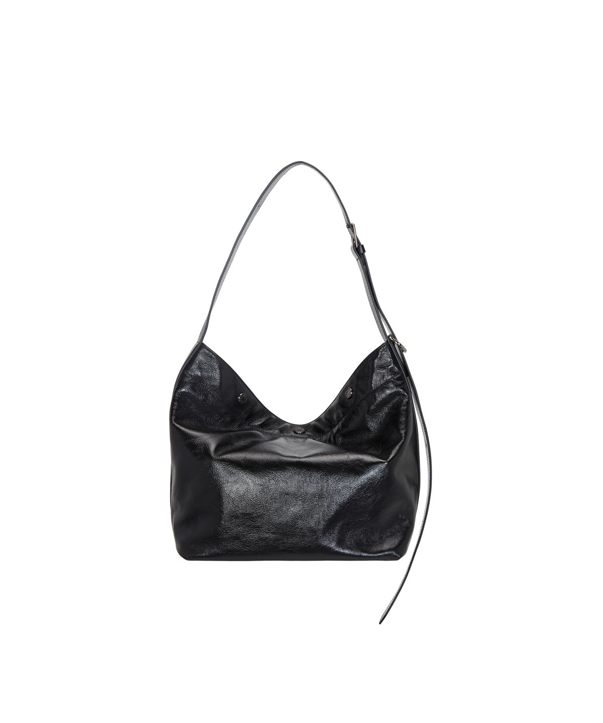 분크(VUNQUE) Perfec Button Up Soft Hobo S (퍼펙 버튼 업 소프트 호보 스몰) Black