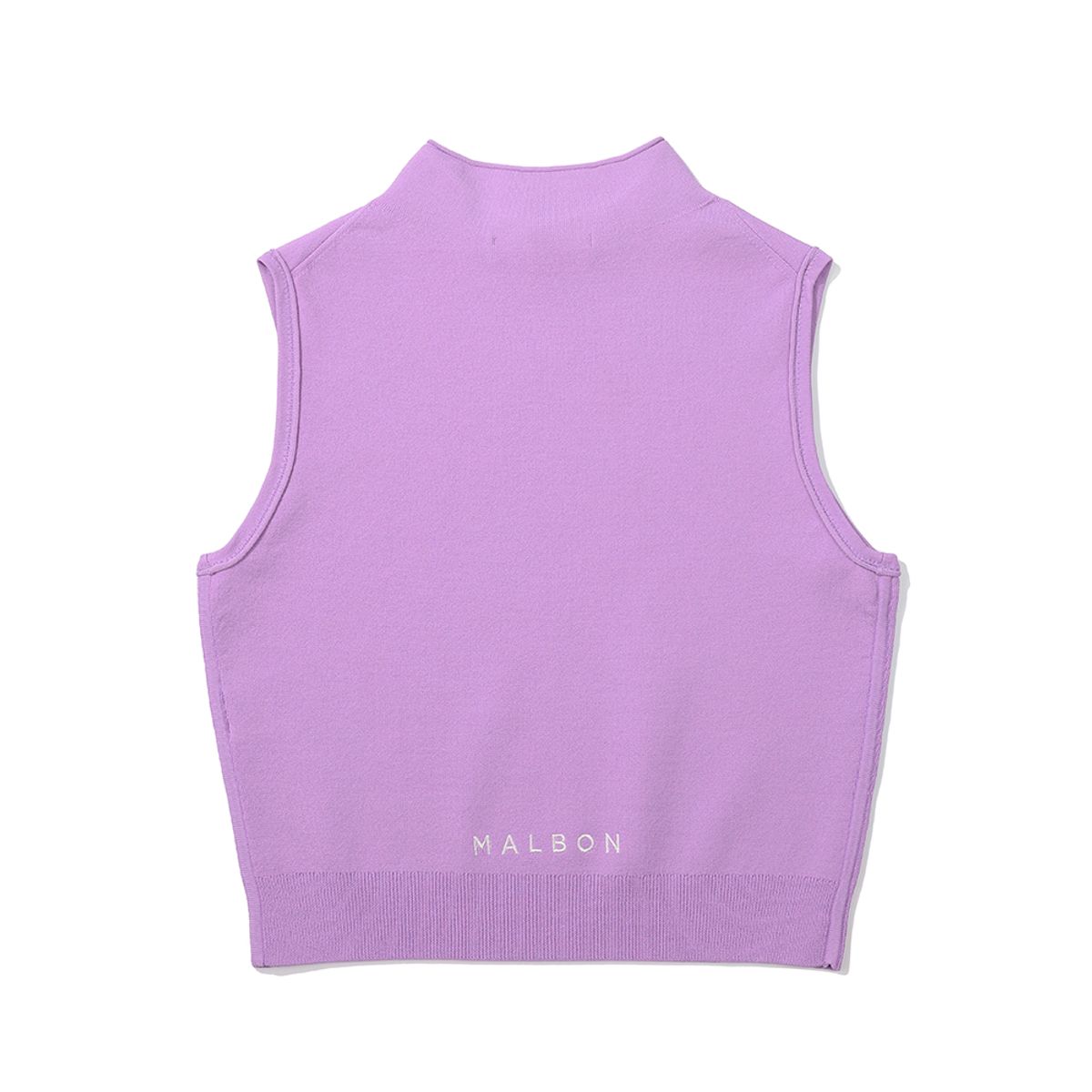 말본 골프(MALBON GOLF) 모크넥 니트 슬리브리스 PURPLE (WOMAN)