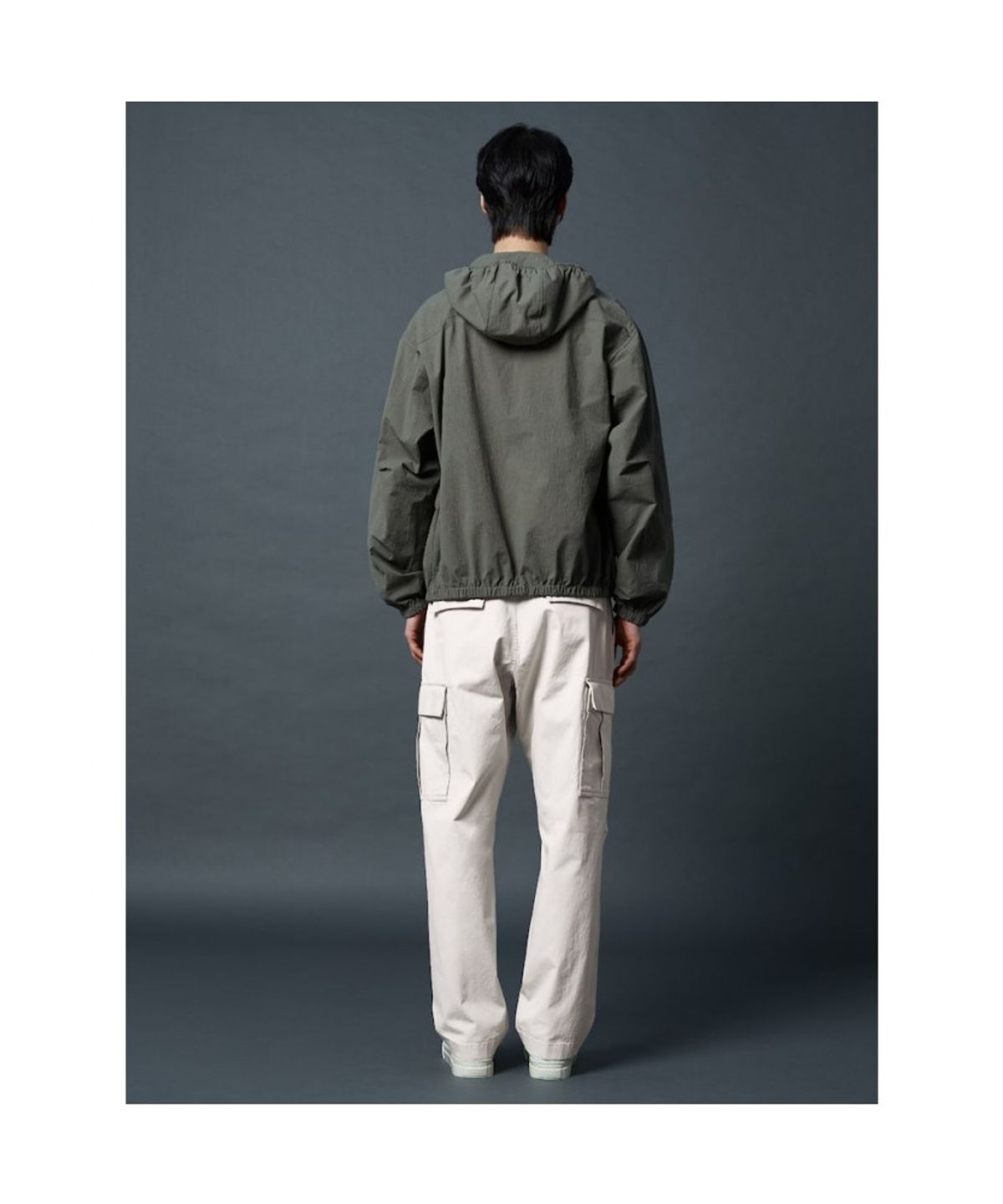 시프트지(SHIFT.G) Semi Wide Cargo Pants - Ivory