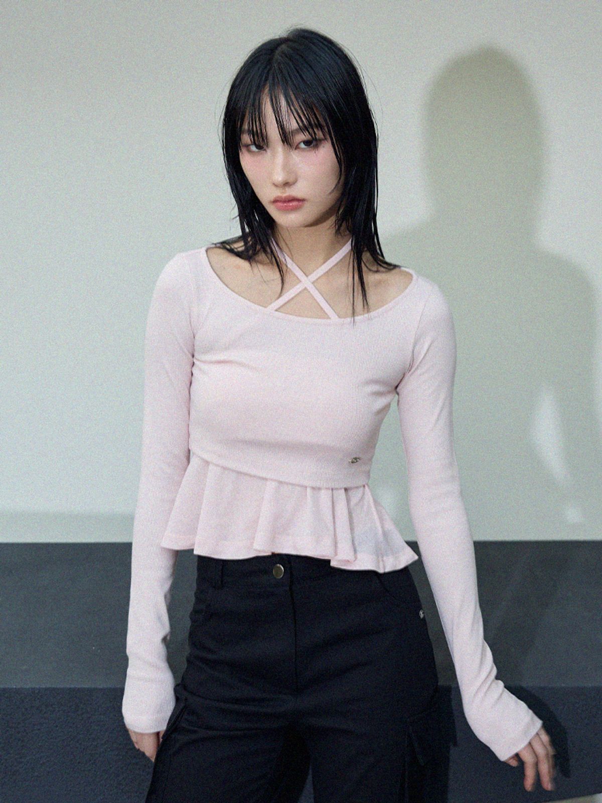 아이토브 서울(ITOV SEOUL) 레이어드 크롭 티셔츠 PK
