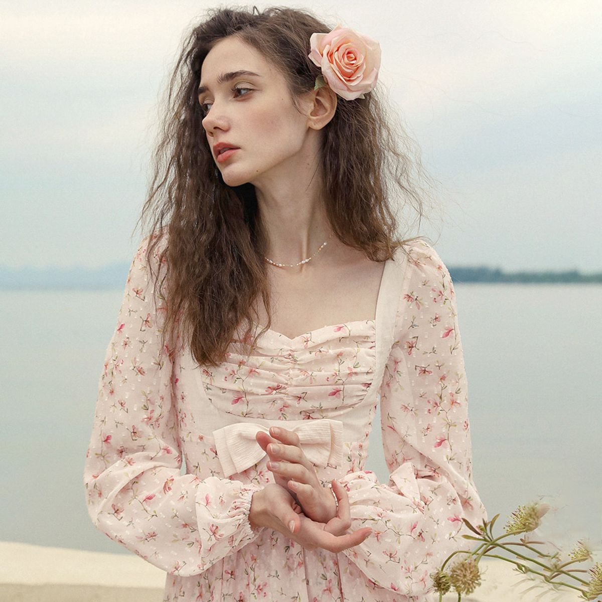 던드롭(DUNDROP) DD_Lovely fairy floral dress
