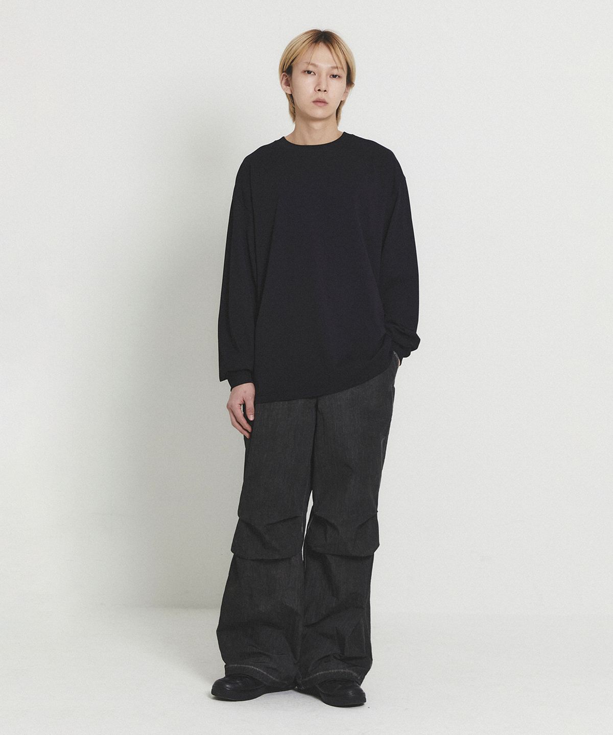 주앙옴므(JUAN HOMME) 실켓 롱 슬리브 티셔츠 (3COLOR)