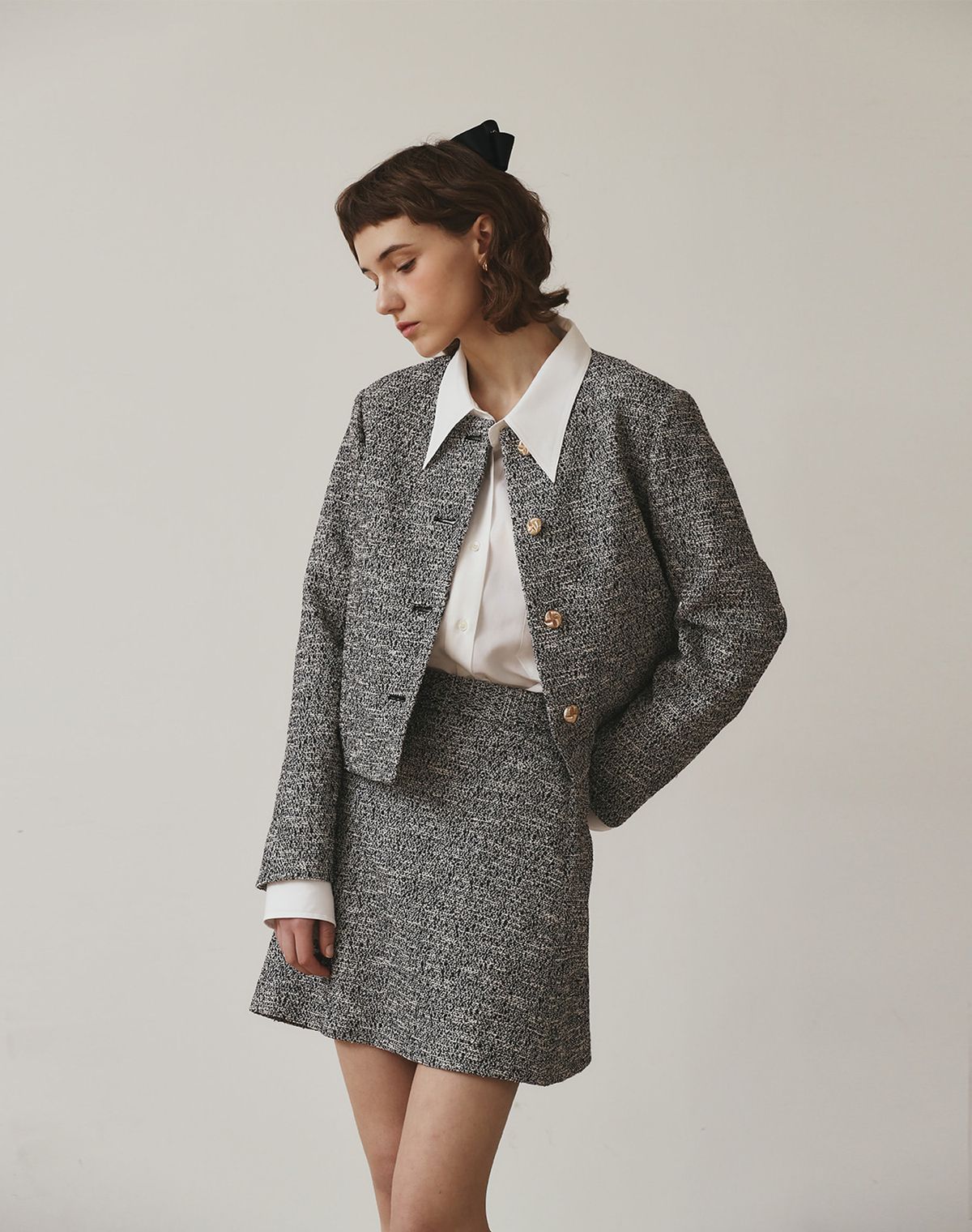 지에마르(GIEMAR) ROMANTIC JACKET BLACK