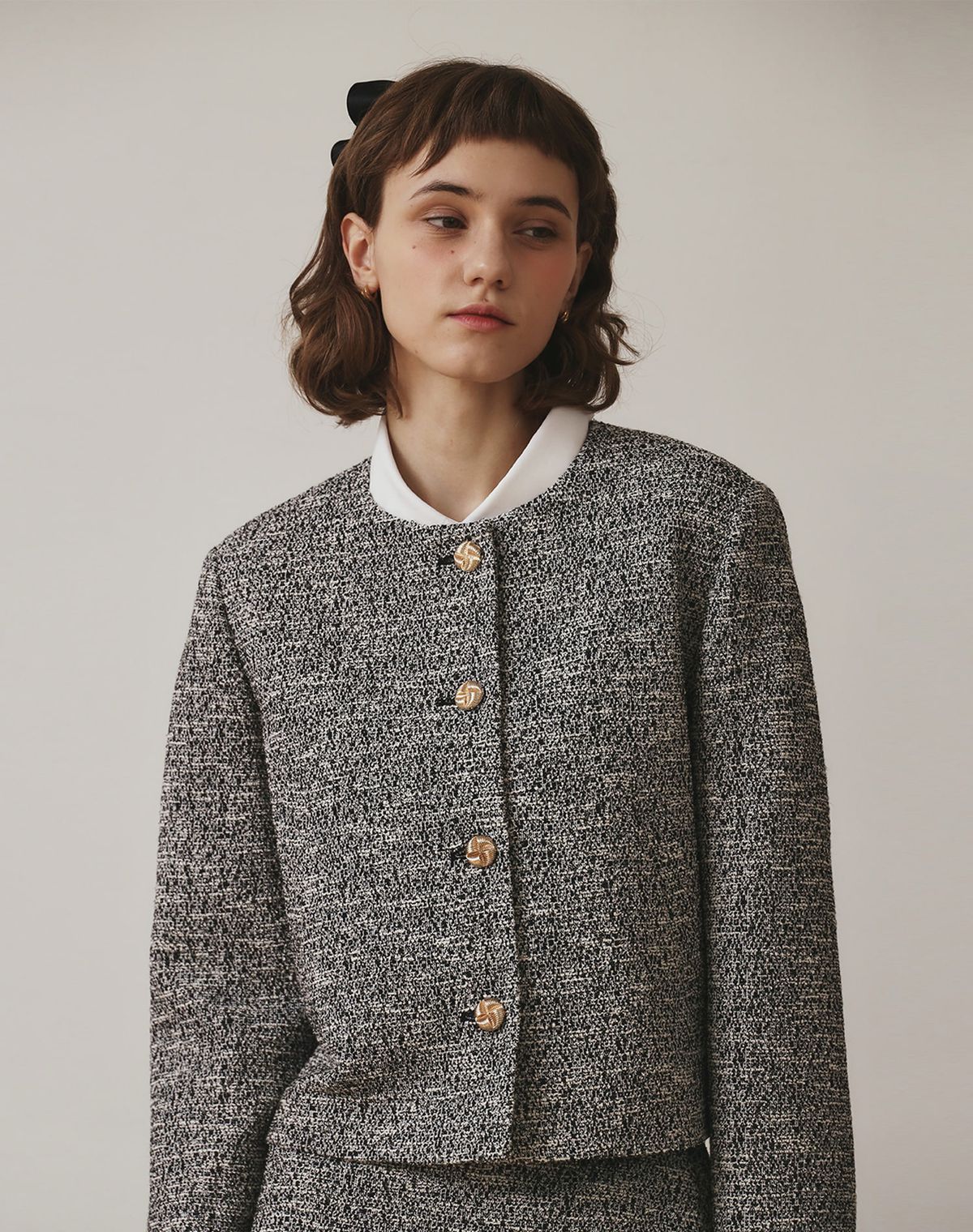 지에마르(GIEMAR) ROMANTIC JACKET BLACK