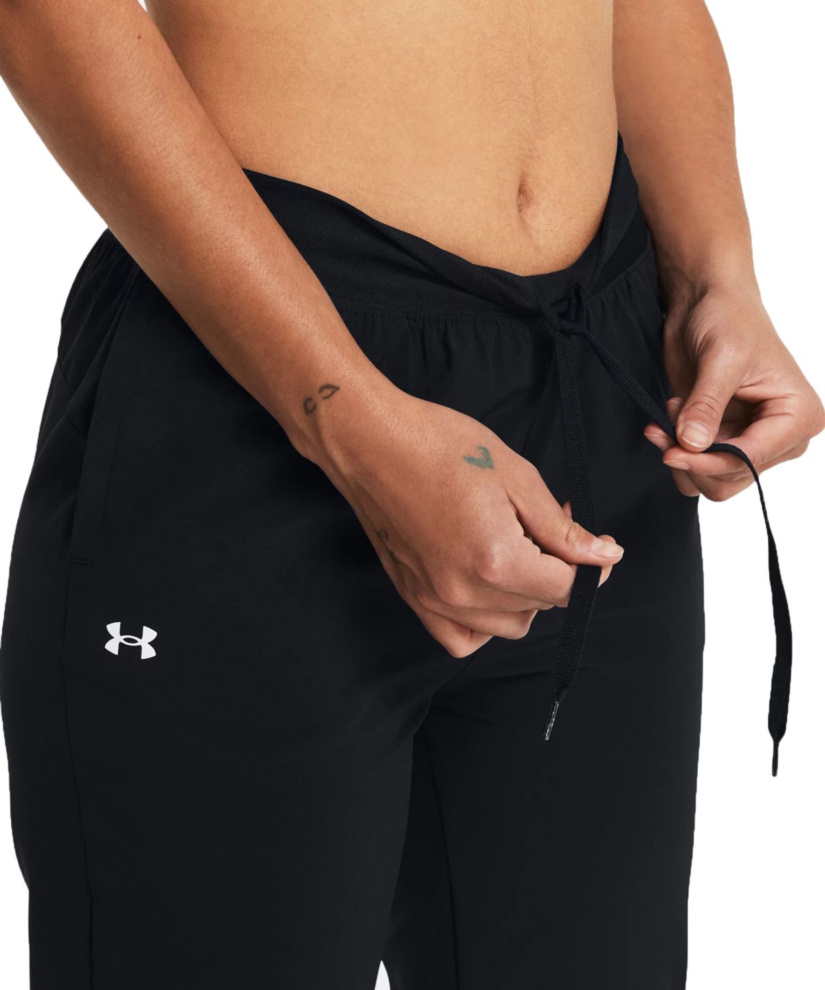 언더아머(UNDERARMOUR) 여성 아머 스포츠 하이라이즈 우븐 팬츠 1382727-001