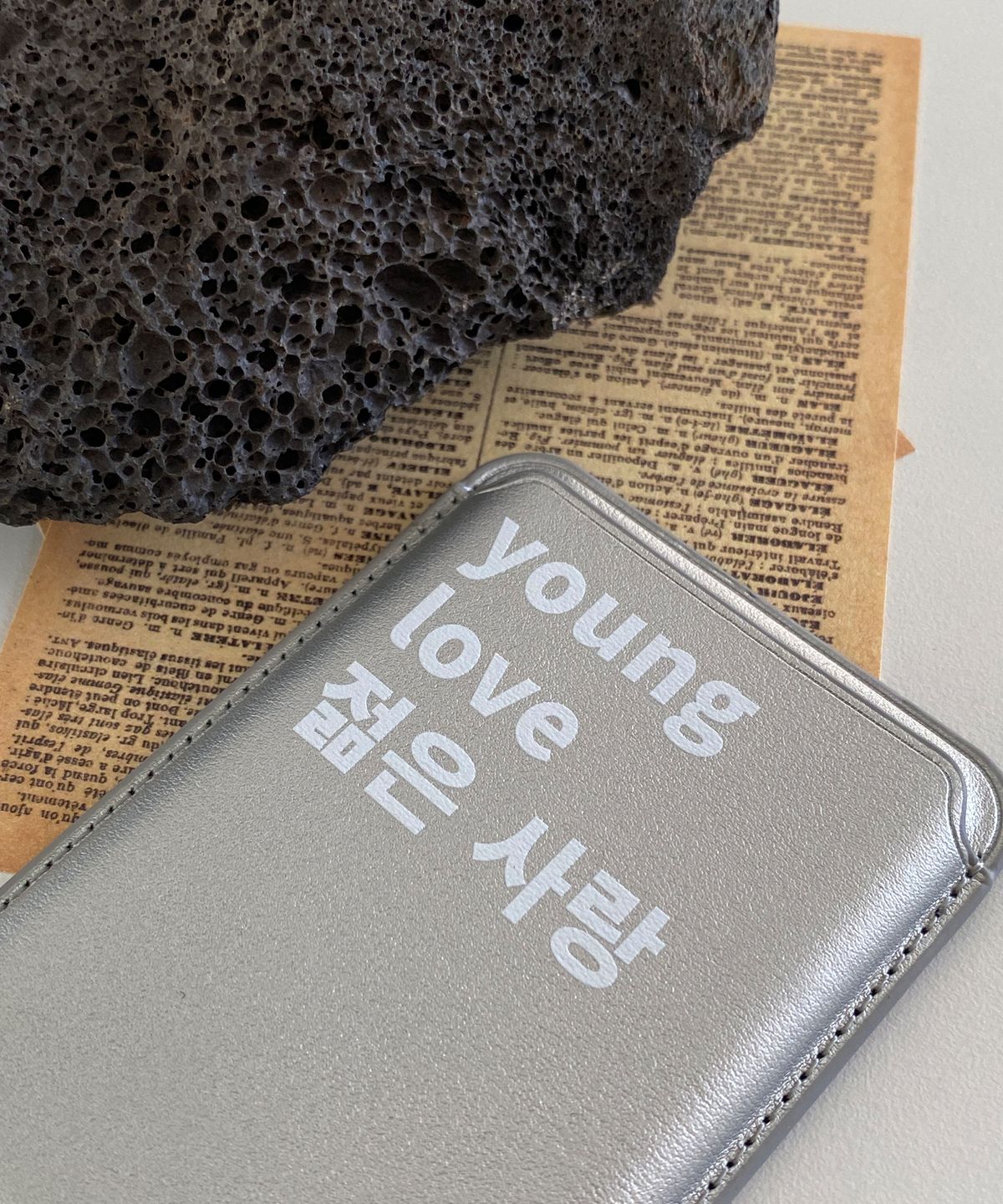 속담(SOKDAM) 젊은사랑 맥세이프 가죽 카드 케이스