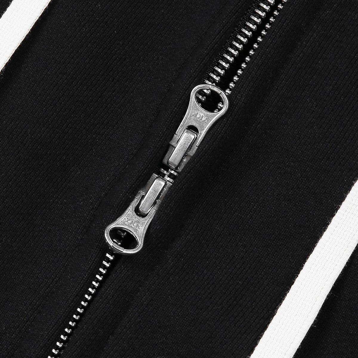 솔티(SORTIE) 2-Way Essential Sweat Hooded zip-up (Black)