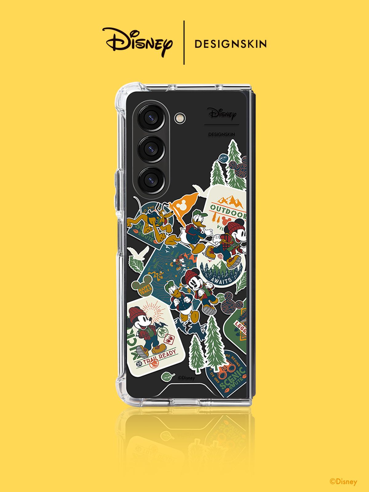 디자인스킨(DESIGNSKIN) [디즈니] 클리어 그래픽 케이스-트레킹 미키패밀리