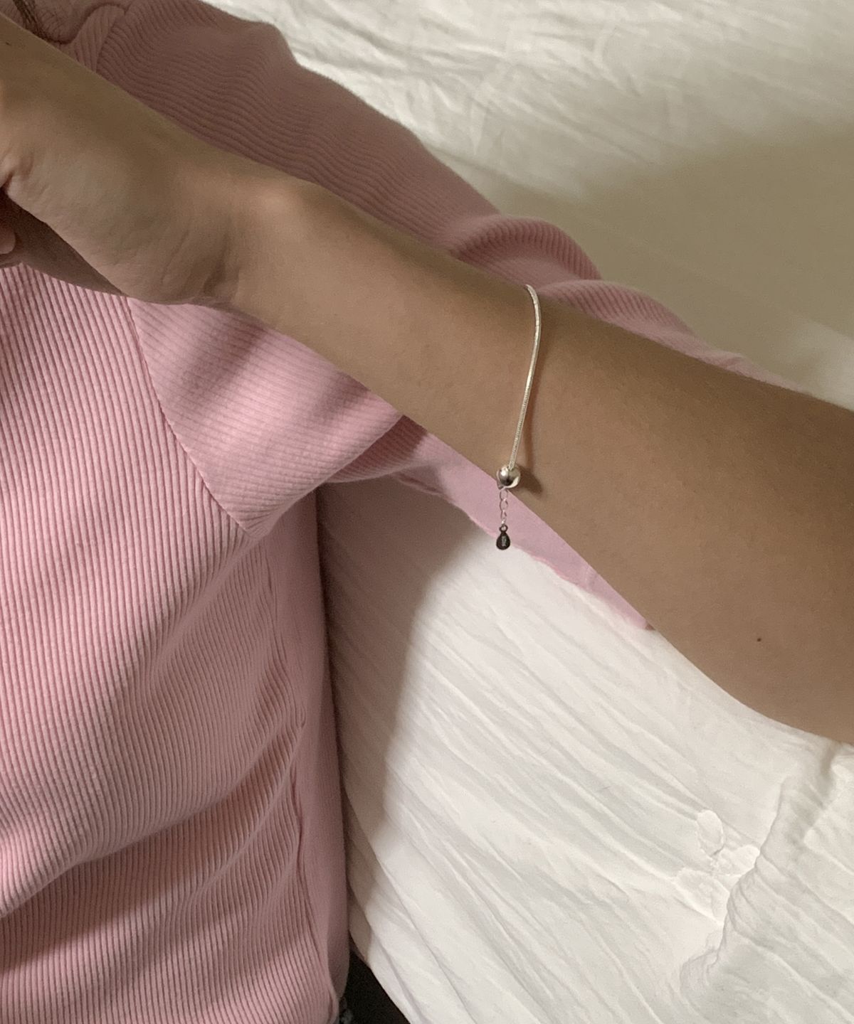 바라두(BARADU) [BARADU 925] Silky hoop ball bracelet