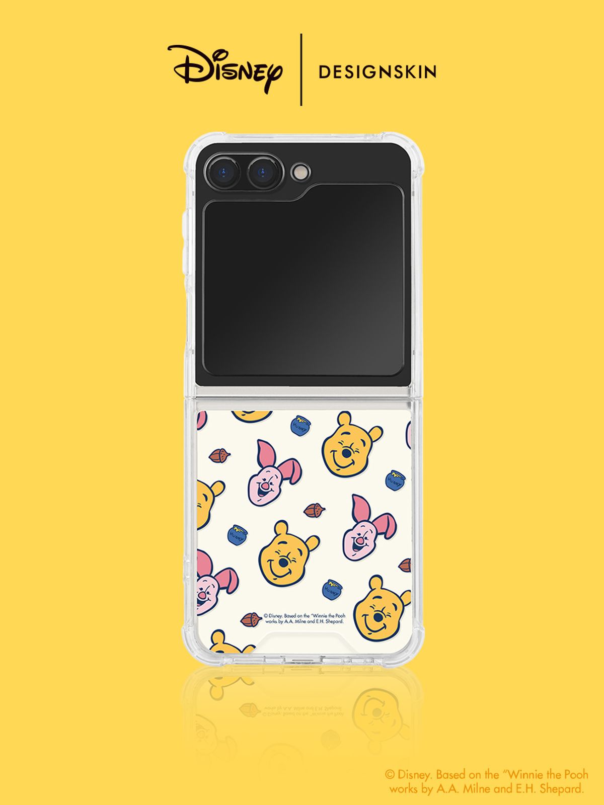 디자인스킨(DESIGNSKIN) [디즈니] 클리어 그래픽 케이스-푸우 피글렛 페이스
