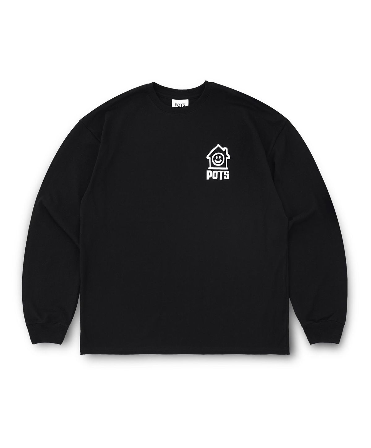 퍼츠(POTS) HOUSE AREA LONG SLEEVE [BLACK]