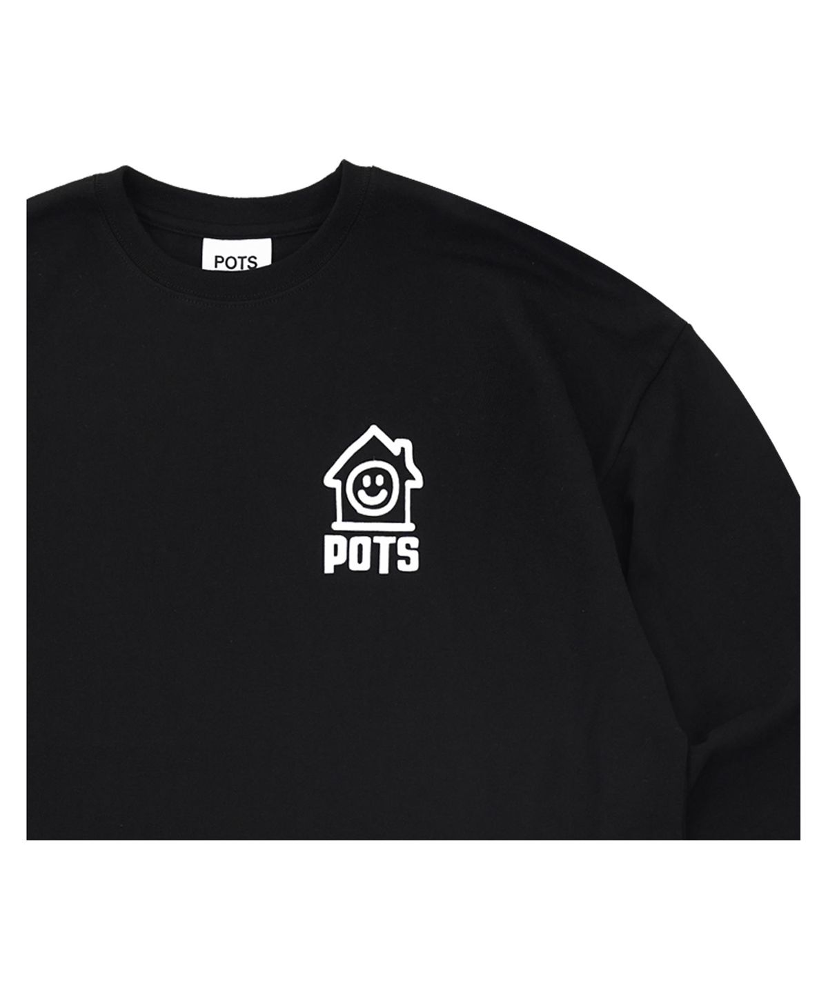 퍼츠(POTS) HOUSE AREA LONG SLEEVE [BLACK]