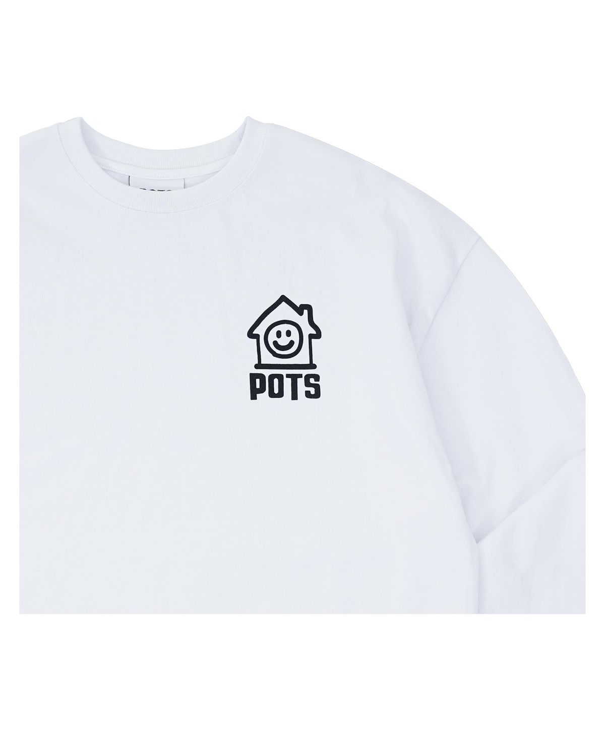 퍼츠(POTS) HOUSE AREA LONG SLEEVE [WHITE]
