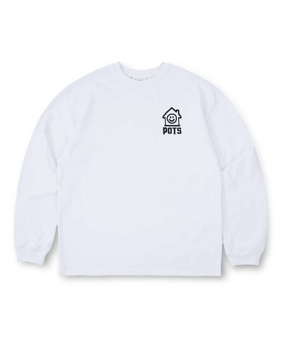 퍼츠(POTS) HOUSE AREA LONG SLEEVE [WHITE]