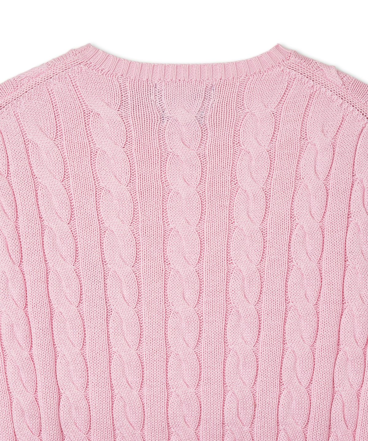 폴로 랄프 로렌(POLO RALPH LAUREN) [New Pink Capsule]  케이블 니트 코튼 스웨터 - 핑크