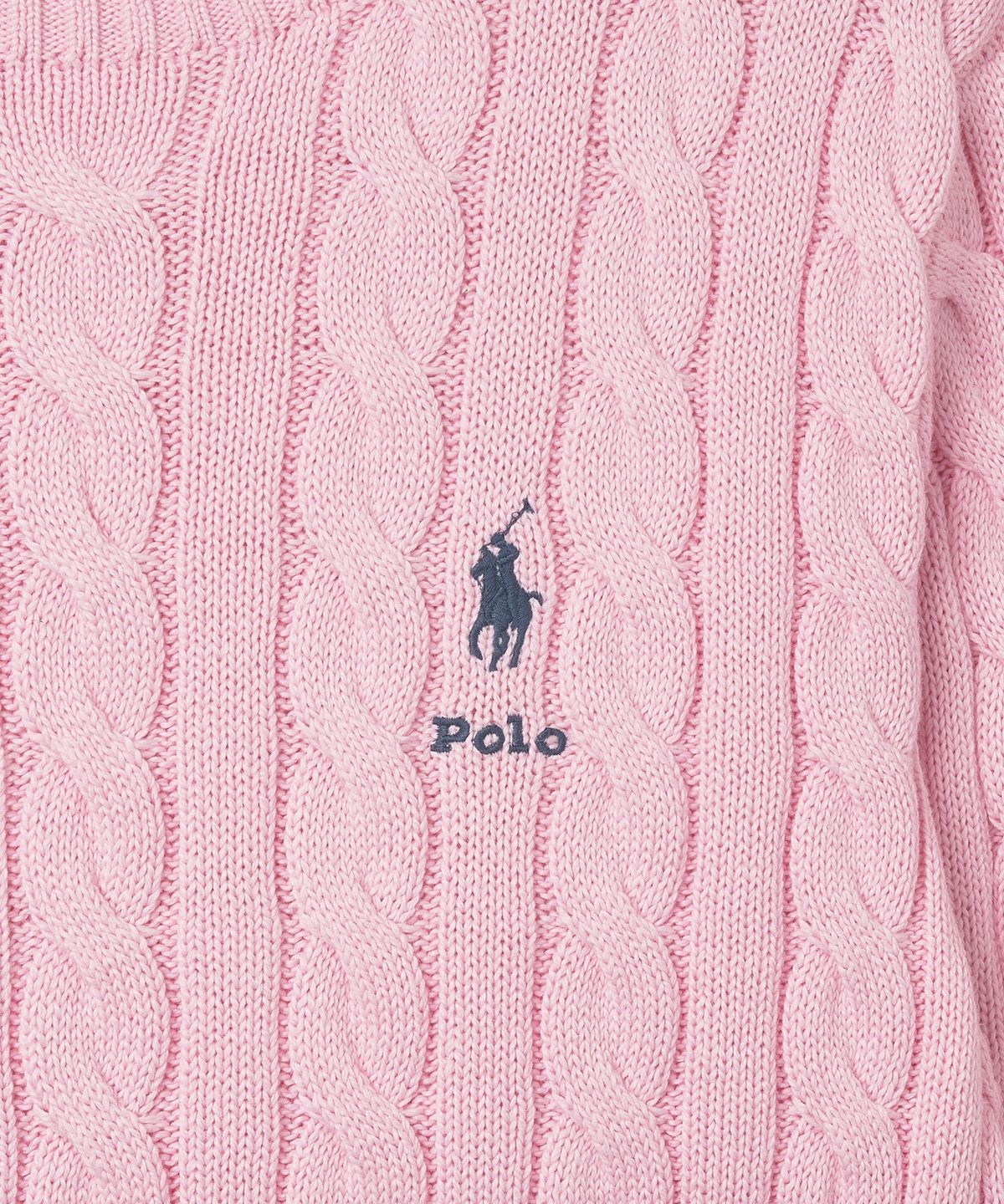 폴로 랄프 로렌(POLO RALPH LAUREN) [New Pink Capsule]  케이블 니트 코튼 스웨터 - 핑크