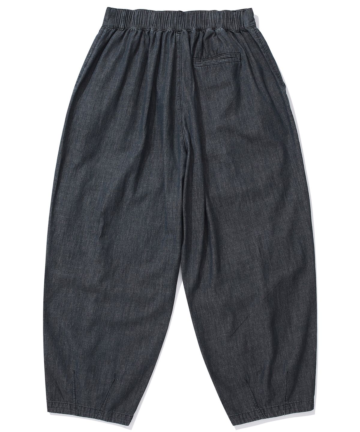 컬럼비아 유니버시티(COLUMBIA UNIVERSITY) SL-LABEL DENIM WIDE FIT BALLOON PANTS 블랙데님
