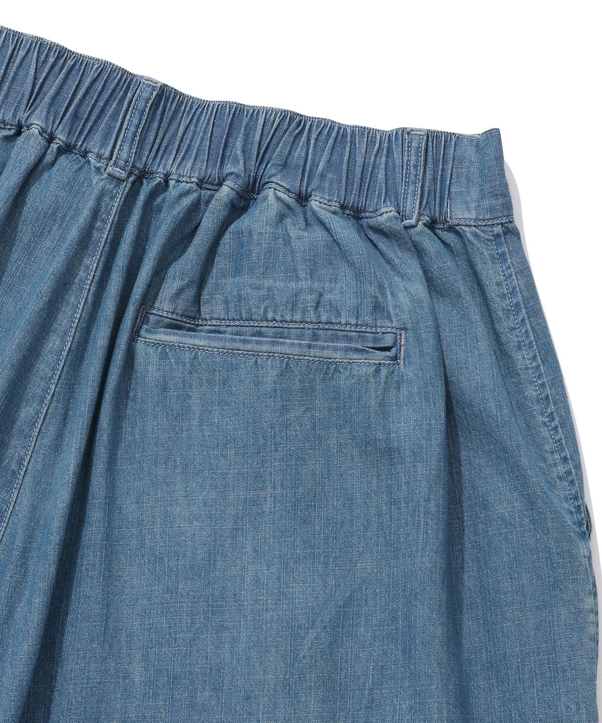 컬럼비아 유니버시티(COLUMBIA UNIVERSITY) SL-LABEL DENIM WIDE FIT BALLOON PANTS 라이트데님