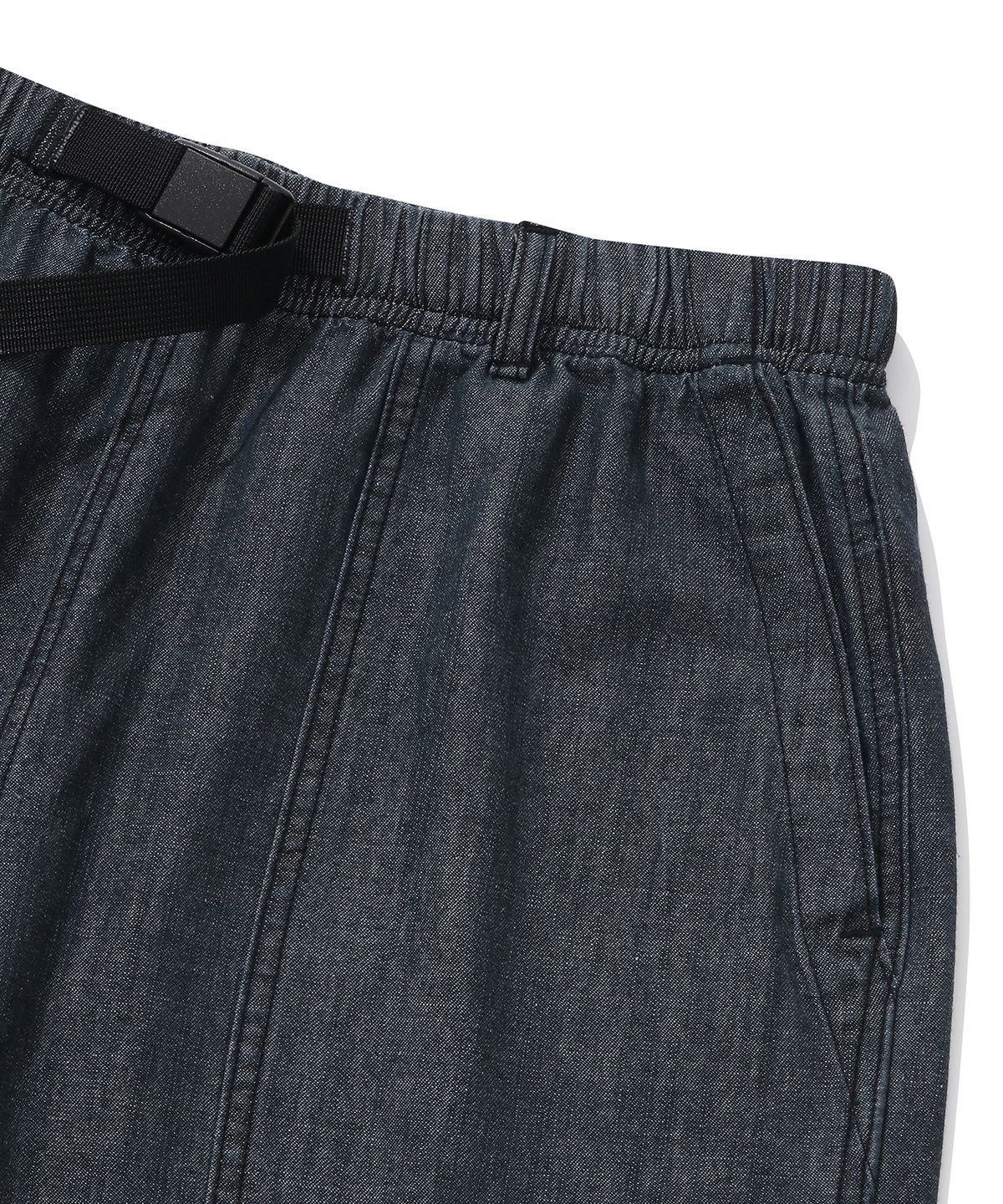 컬럼비아 유니버시티(COLUMBIA UNIVERSITY) SL-LABEL BELTED DENIM SHORTS PANTS 블랙데님