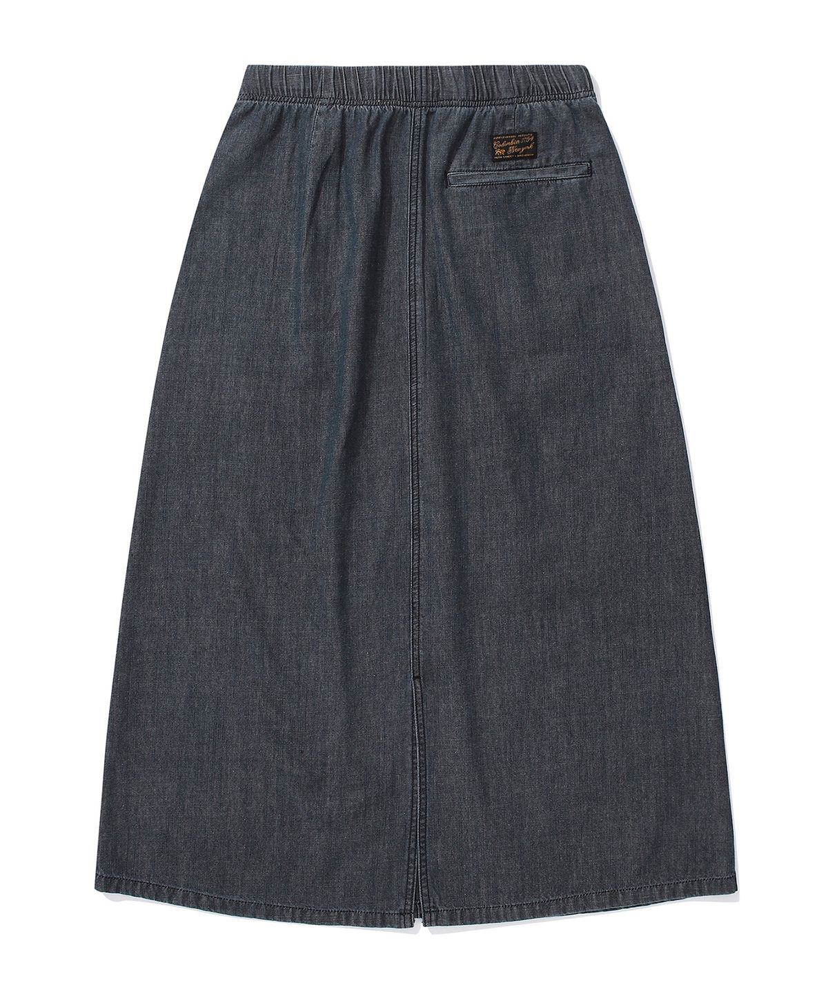 컬럼비아 유니버시티(COLUMBIA UNIVERSITY) SL-LABEL BELTED DENIM LONG SKIRTS 블랙데님