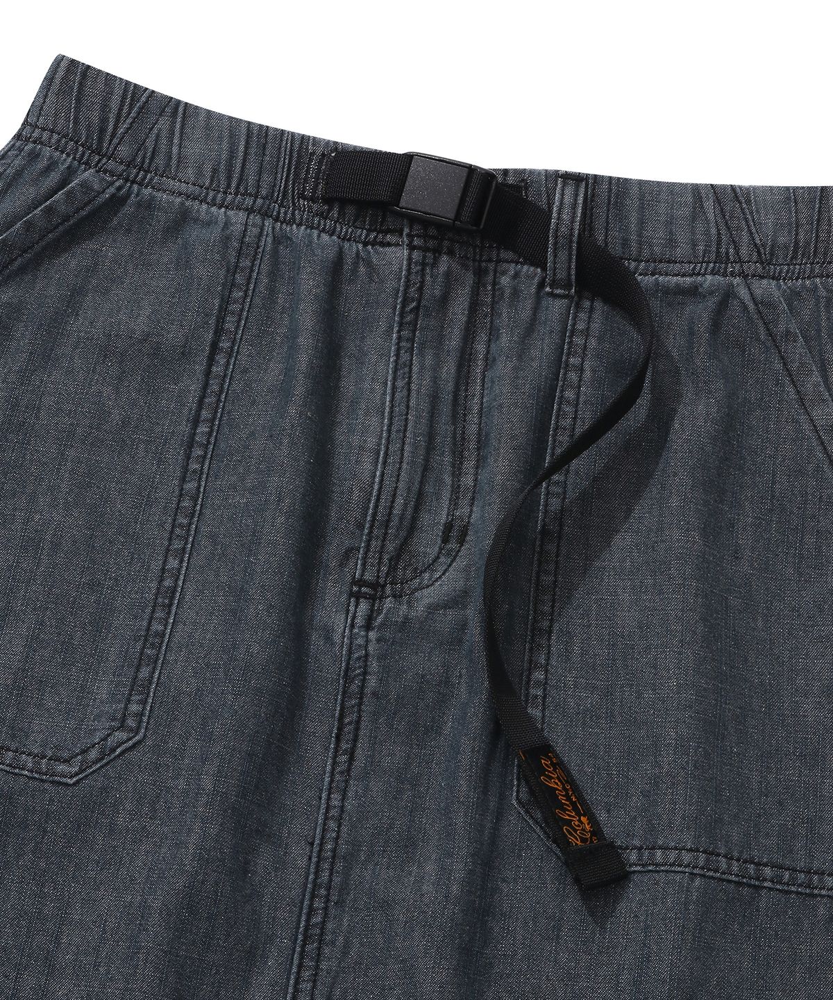 컬럼비아 유니버시티(COLUMBIA UNIVERSITY) SL-LABEL BELTED DENIM LONG SKIRTS 블랙데님
