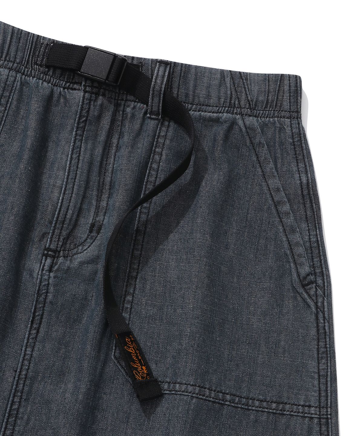 컬럼비아 유니버시티(COLUMBIA UNIVERSITY) SL-LABEL BELTED DENIM LONG SKIRTS 블랙데님