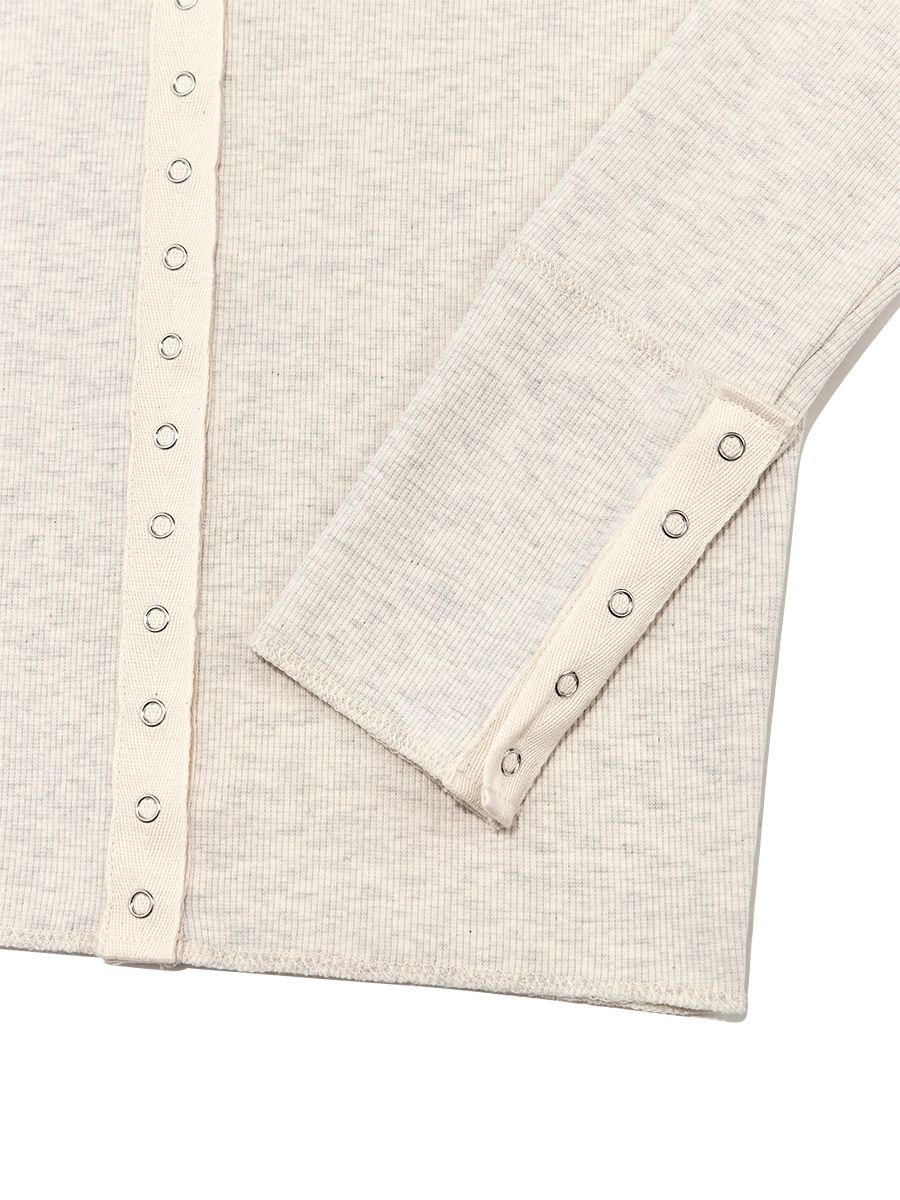 MUSINSA | GLOWNY NU NOSTALGIA LONG SLEEVE (MELANGE BEIGE)