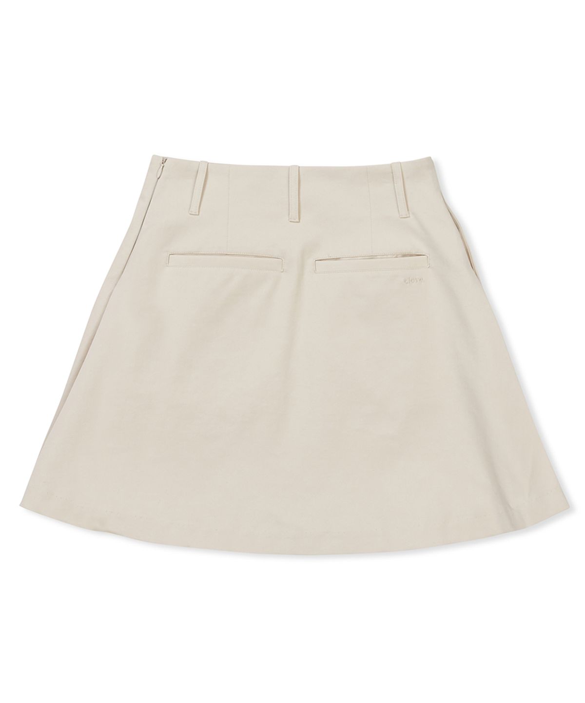 클로브(CLOVE) [24SS clove] Logo Balloon Skirt (Light Beige)