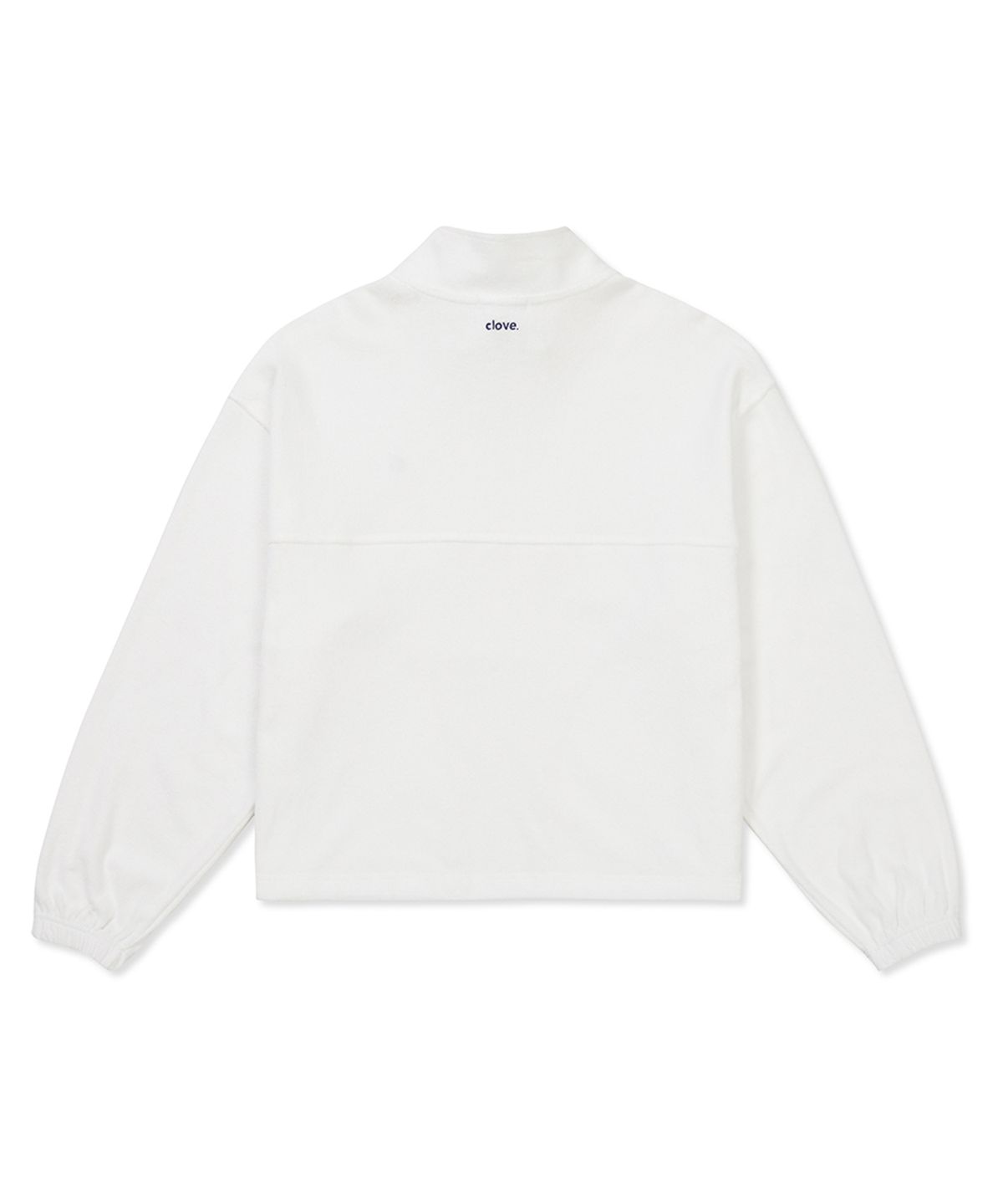 클로브(CLOVE) [24SS clove] Soft Terry Half-Zip Sweatshirt (White)