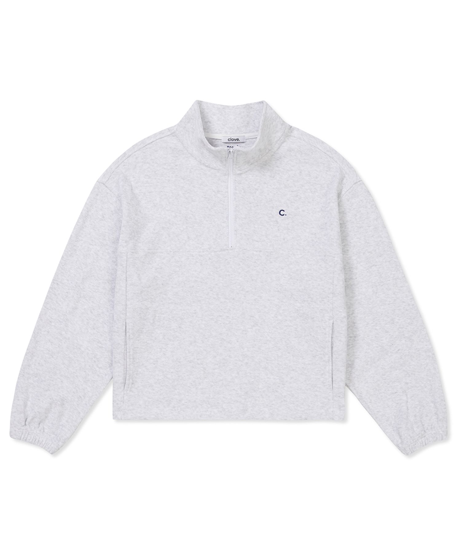 MUSINSA | CLOVE [24SS clove] Soft Terry Half-Zip Sweatshirt