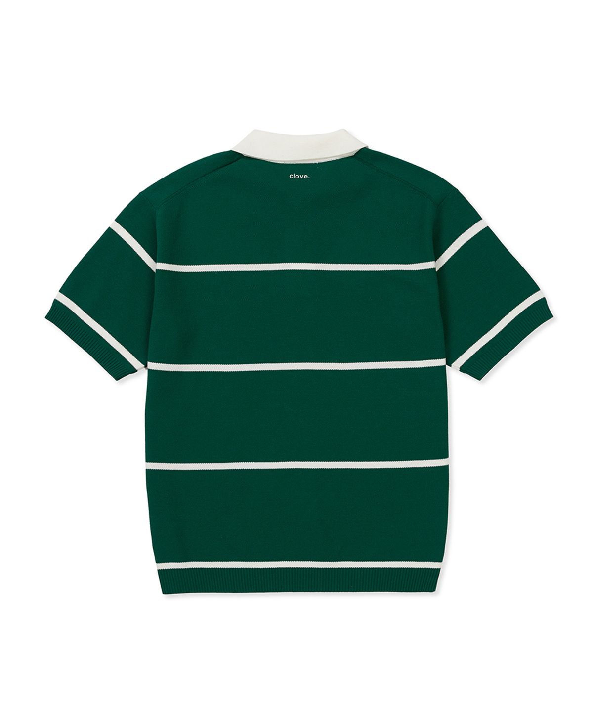 클로브(CLOVE) [24SS clove] Pin Stripe Pique Knit_Men (Dark Green)