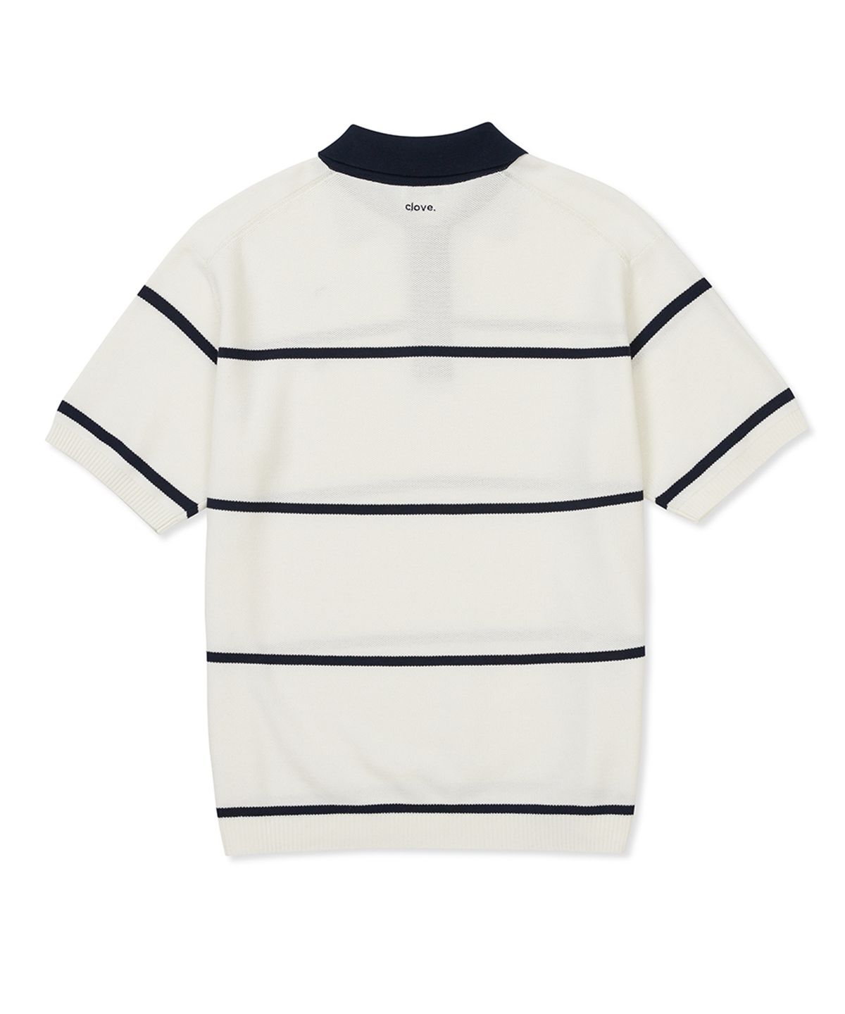 클로브(CLOVE) [24SS clove] Pin Stripe Pique Knit_Men (Cream)