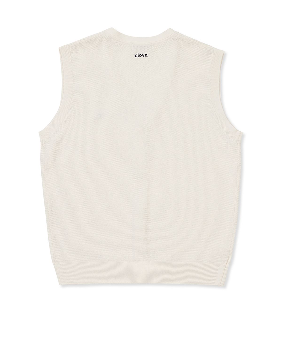 클로브(CLOVE) [24SS clove] Button-up Knit Vest (Cream)