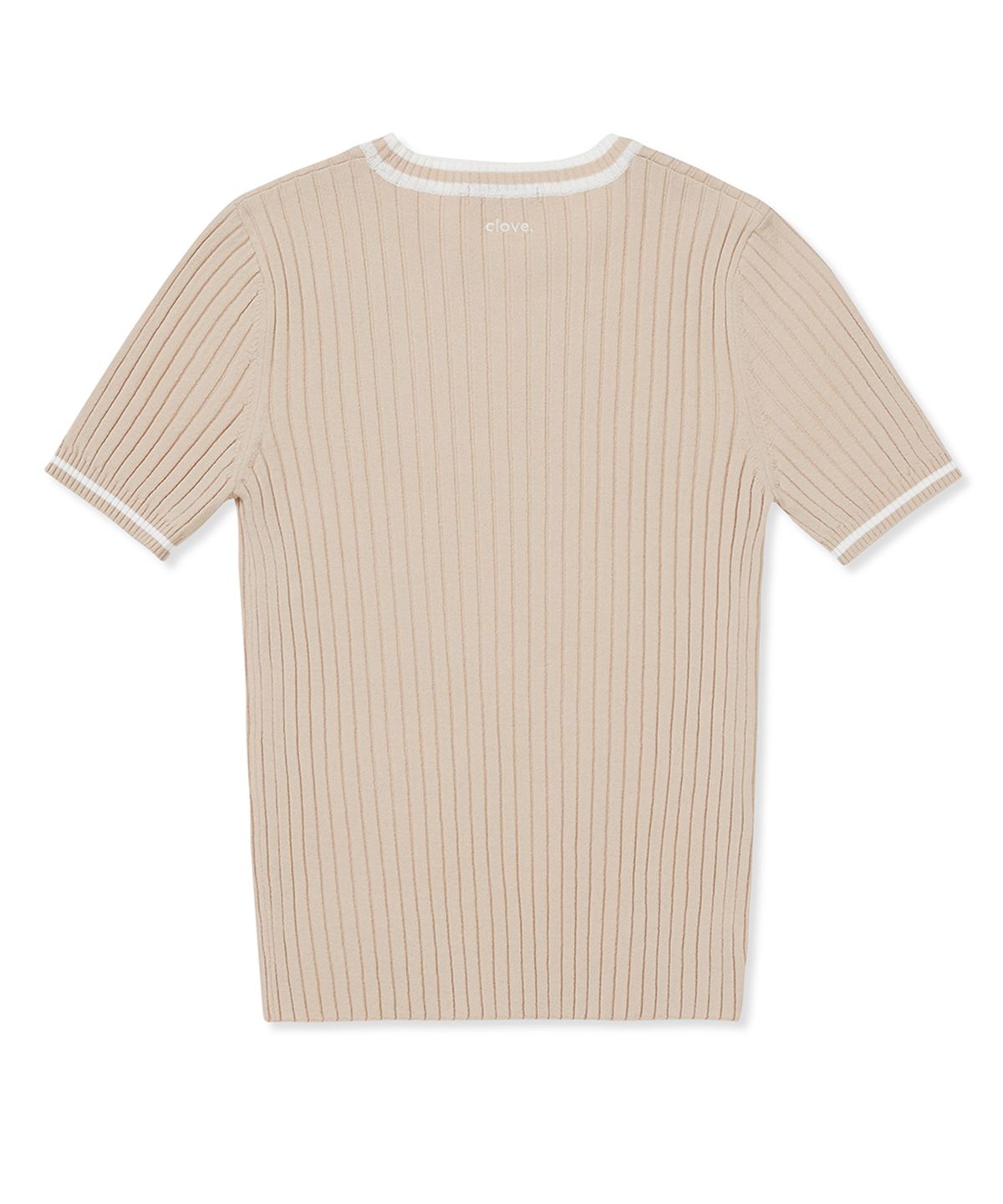 클로브(CLOVE) [24SS clove] Slim Round neck Knit (Beige)