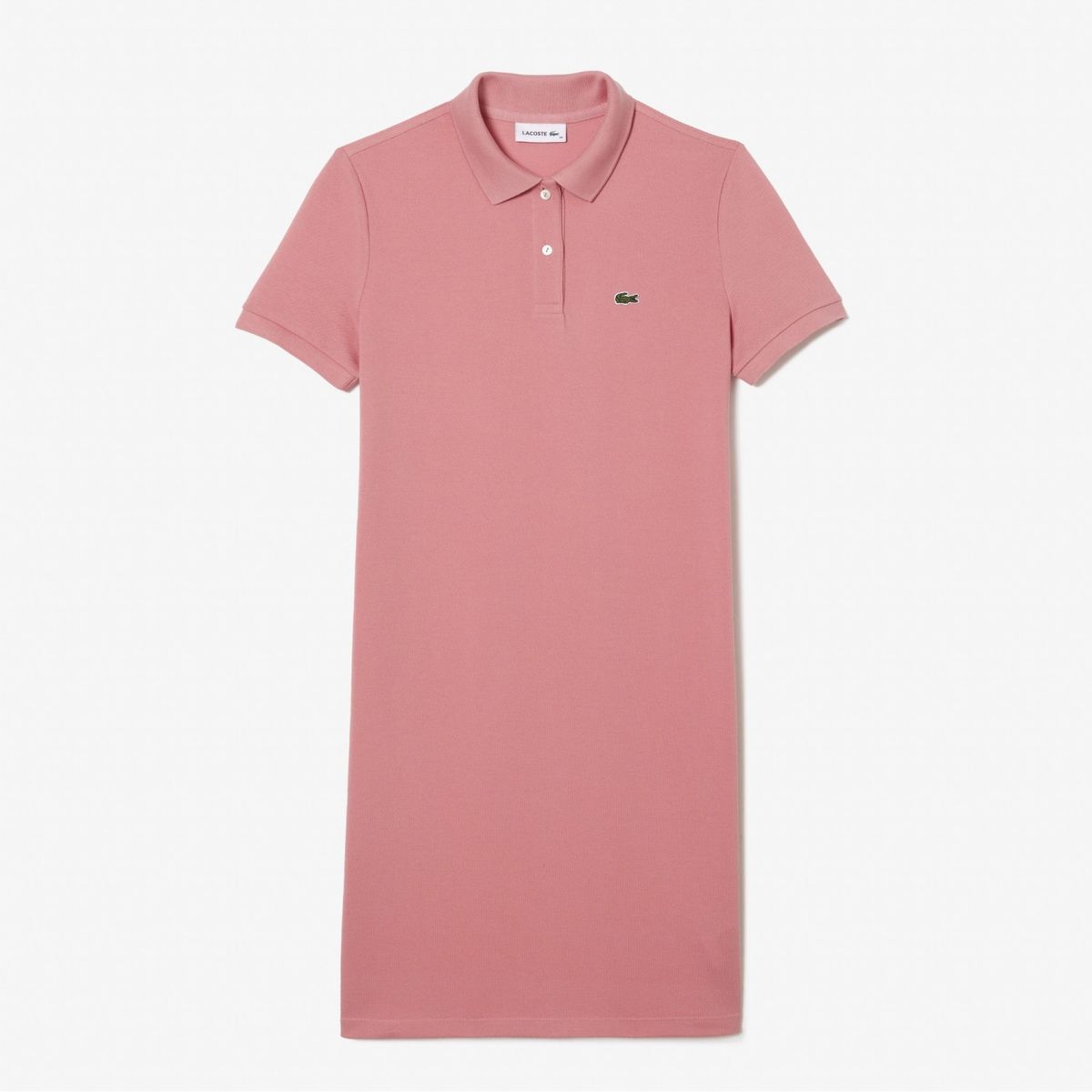 라코스테(LACOSTE) 여성 클래식 반팔 폴로 원피스 [살몬핑크]