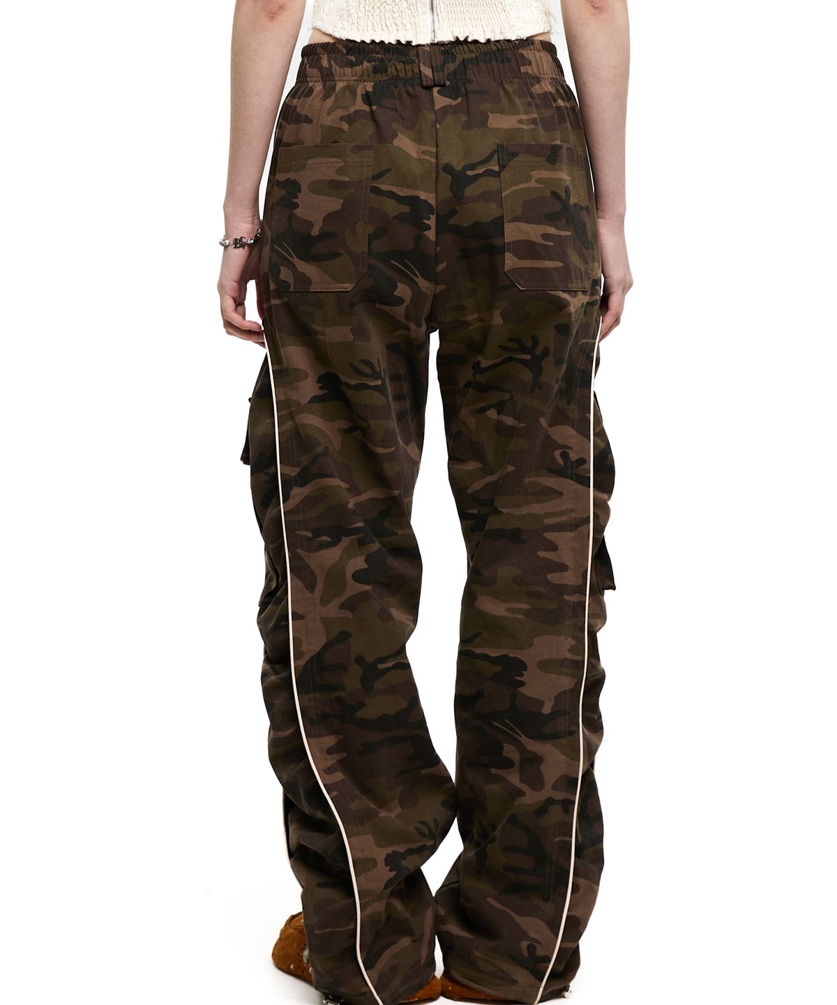 알에스에스씨(RSSC) WRINKLE MIXED CAMO CARGO PANTS - BROWN CAMO