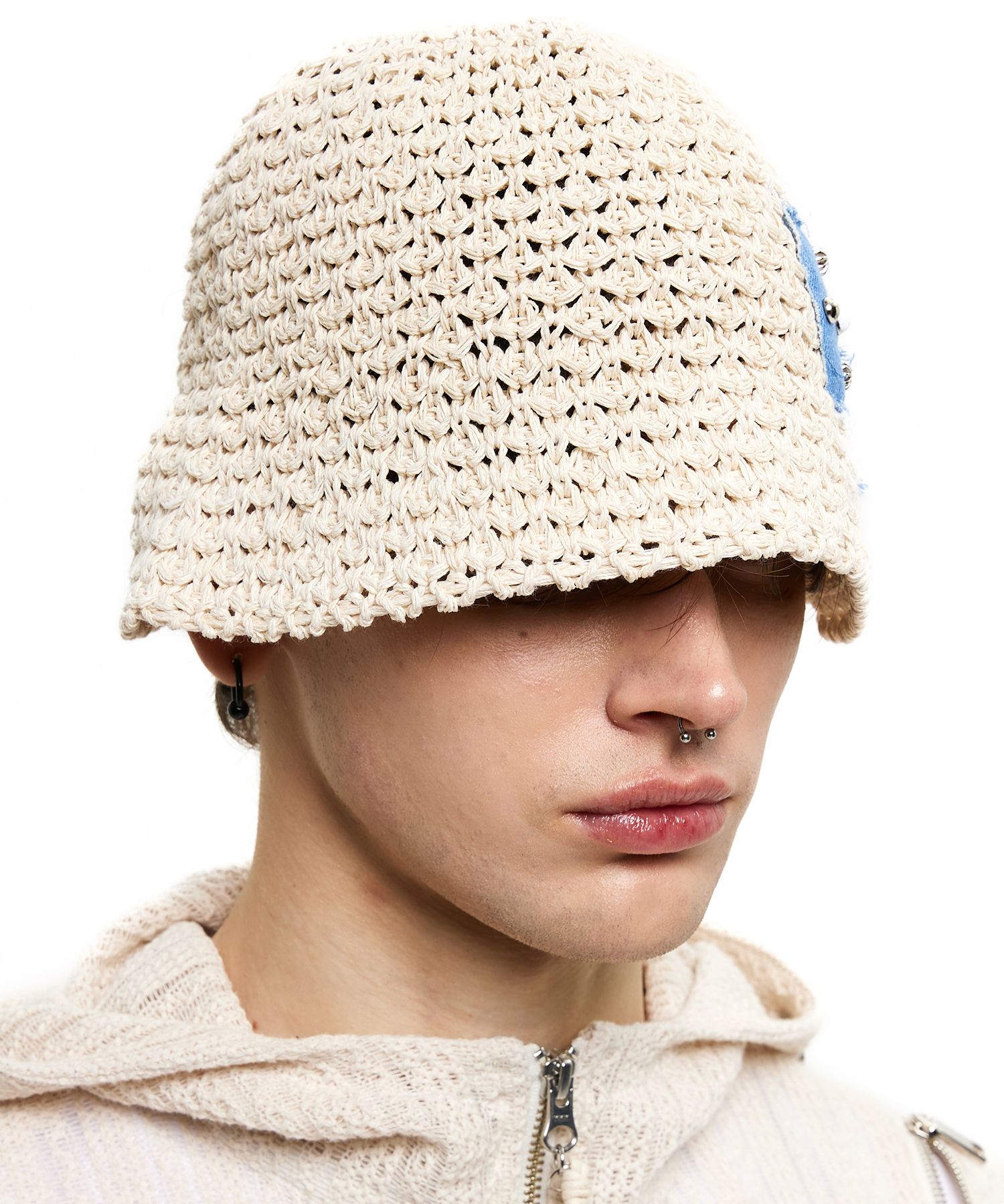 ニットキャップ・ビーニー [RSSC] RIVET BUCKET BEANIE : 2color MUSINSA | RSSC RIVET PATCHED KNIT BUCKET HAT - IVORY