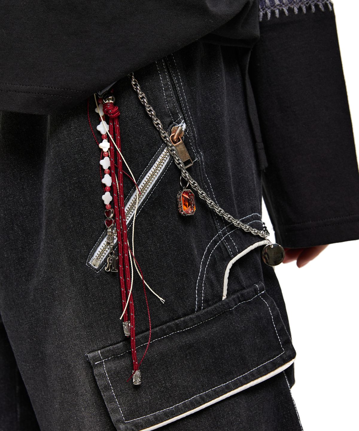 알에스에스씨(RSSC) STEEL ROPE 2WAY KEY CHAIN - RED
