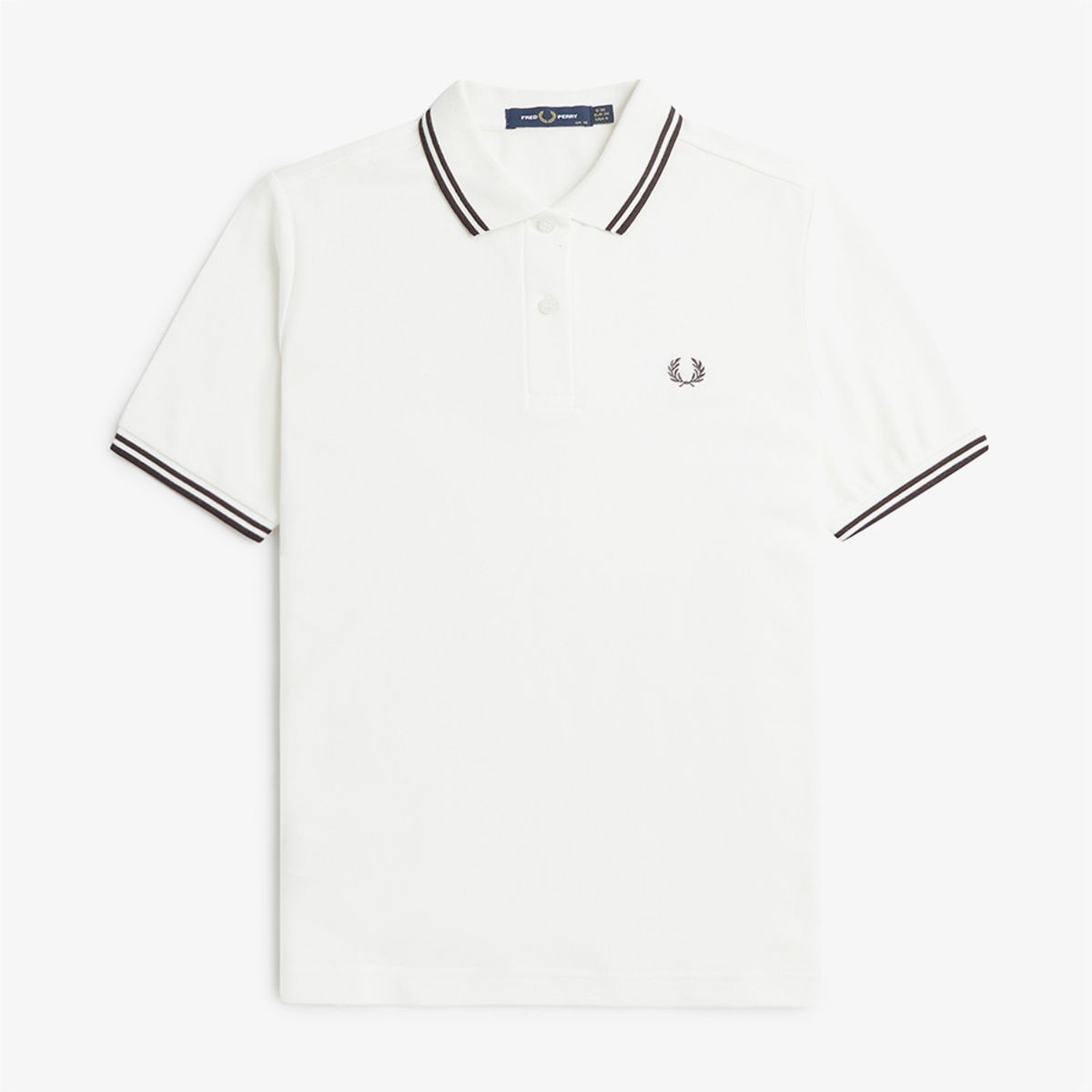 프레드페리(FRED PERRY) [G3600] 여성 트윈 팁 프레드페리 셔츠 - 스노우화이트/캐링턴로드브릭 AFPF2413600-C22