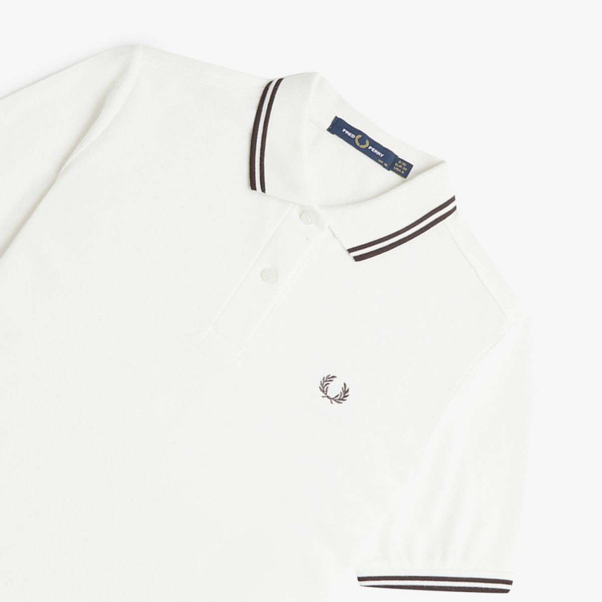 프레드페리(FRED PERRY) [G3600] 여성 트윈 팁 프레드페리 셔츠 - 스노우화이트/캐링턴로드브릭 AFPF2413600-C22