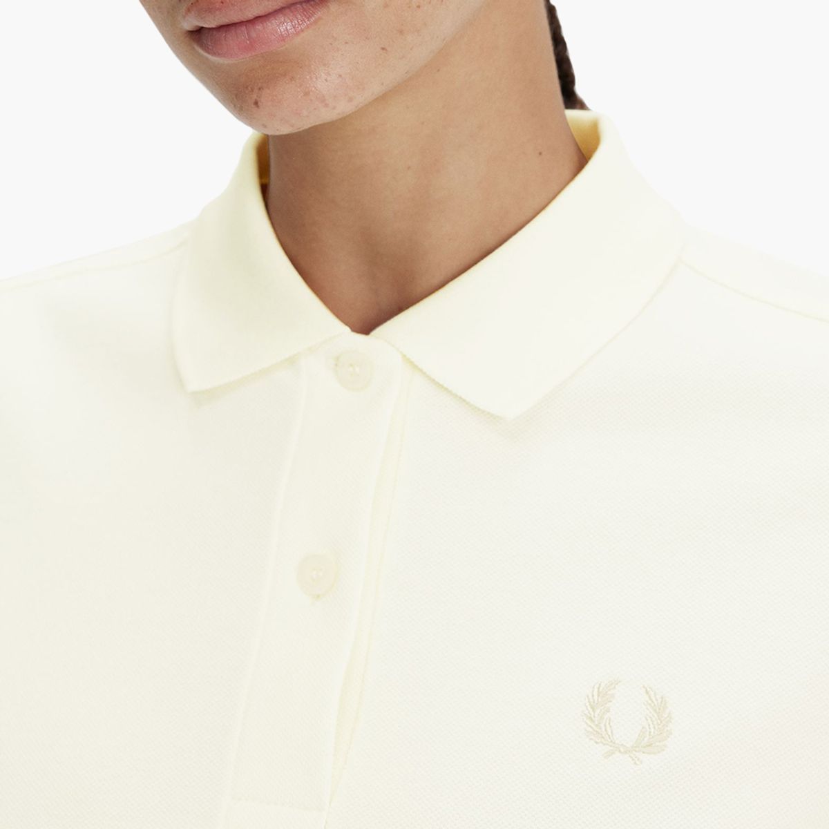 프레드페리(FRED PERRY) [G6000] 여성 플레인 프레드페리 셔츠 - 에크루 AFPF2416000-F79