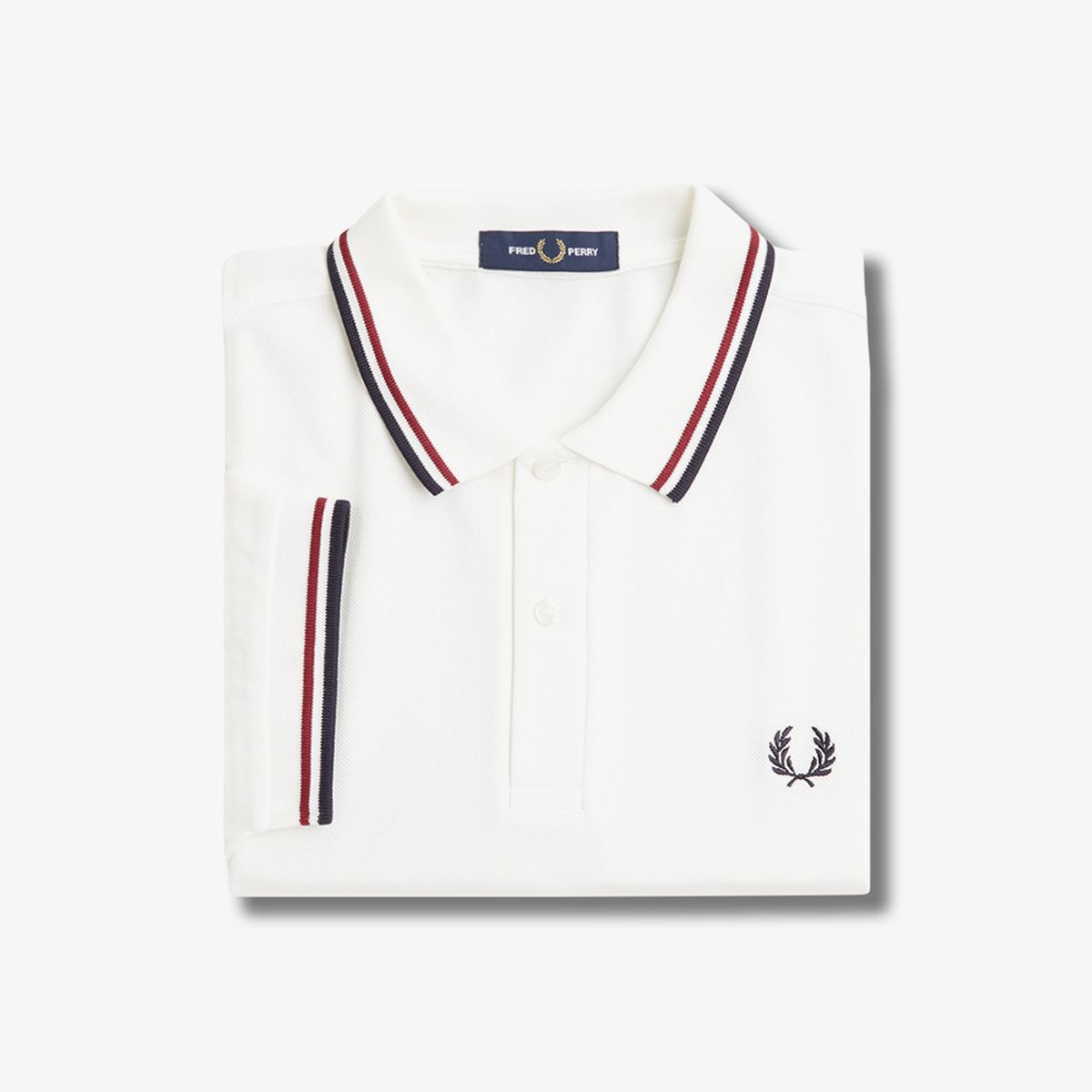프레드페리(FRED PERRY) [M3600] 트윈 팁 프레드페리 셔츠 - 스노우화이트/번트레드/네이비 M3600-T60