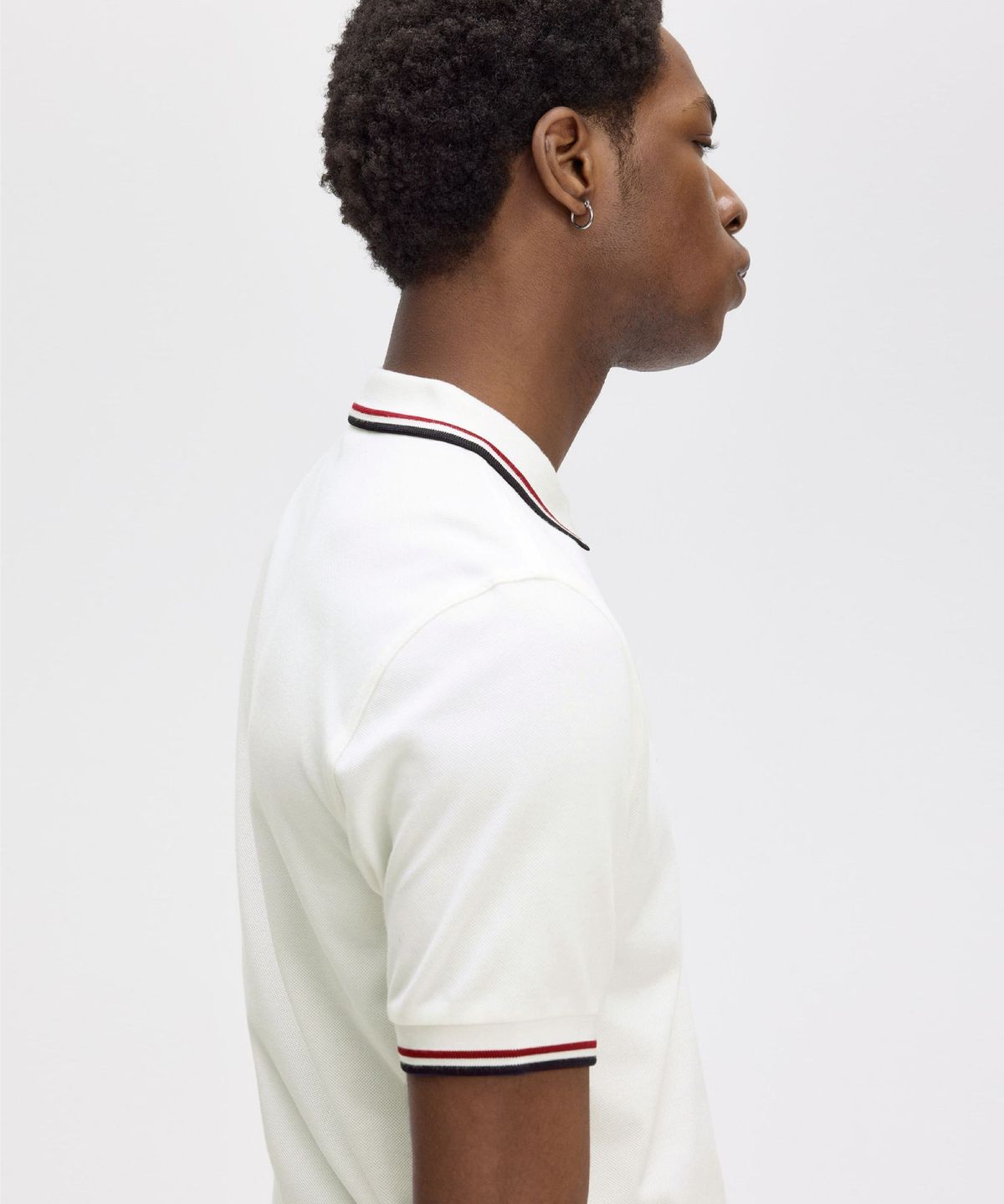 프레드페리(FRED PERRY) [M3600] 트윈 팁 프레드페리 셔츠 - 스노우화이트/번트레드/네이비 M3600-T60