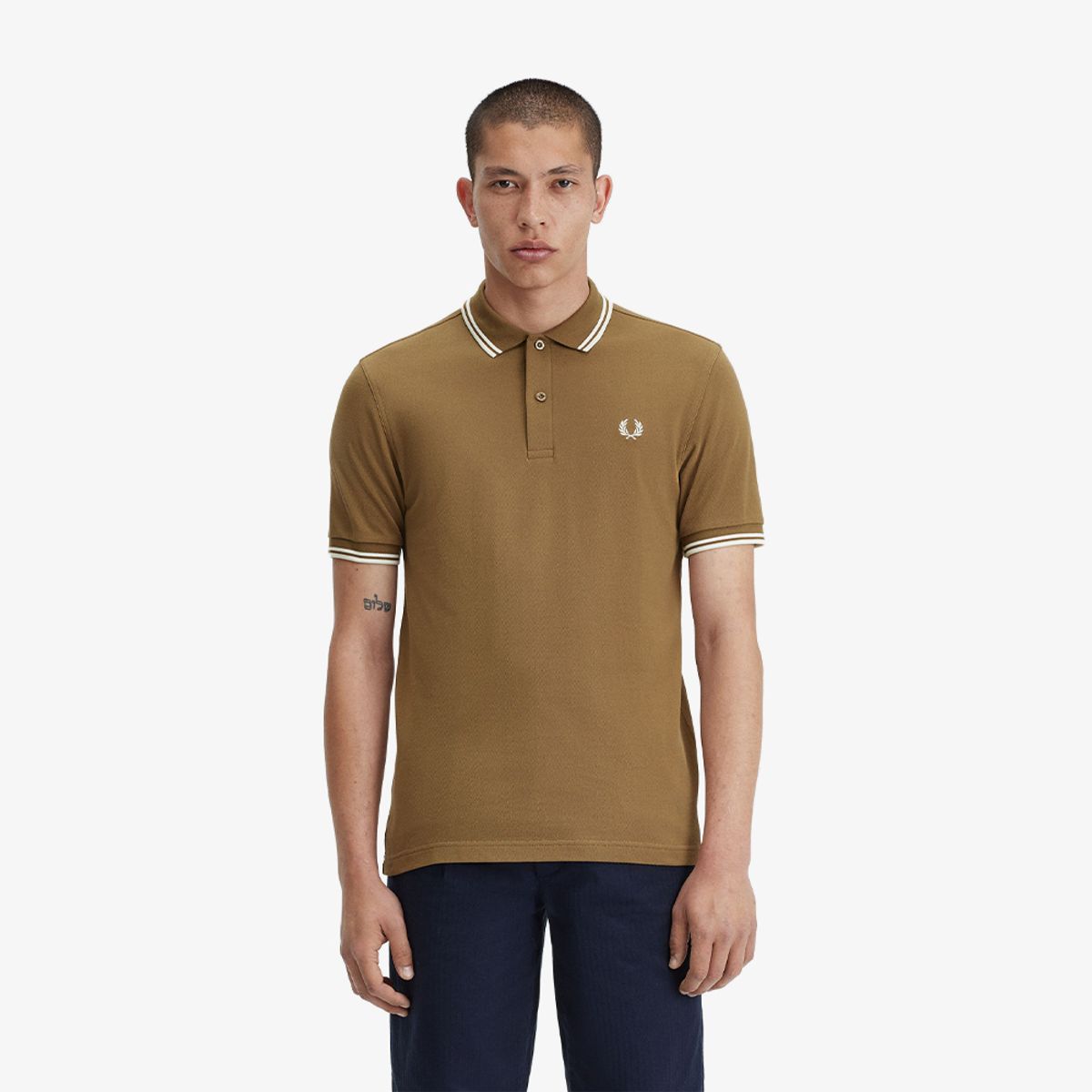 프레드페리(FRED PERRY) [M3600] 트윈 팁 프레드페리 셔츠(U90) AFPM2413600-U90