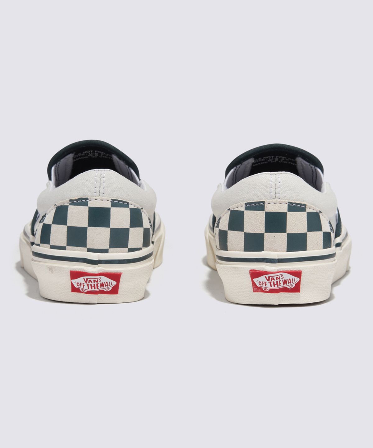 반스(VANS) 클래식 슬립온 - (체커보드) 그린:트루 화이트 / VN000BVZBGN1