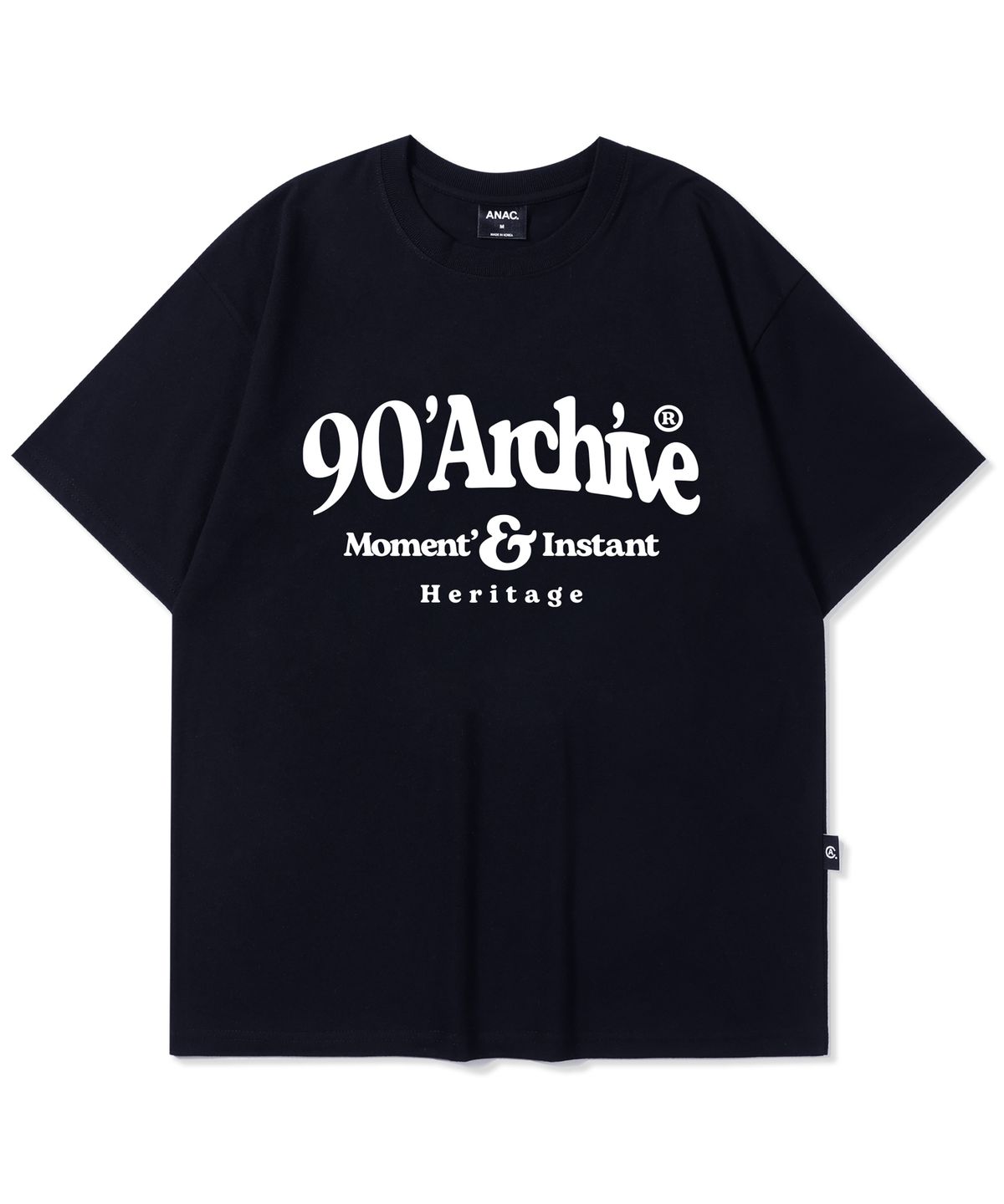 어나더 아카이브(ANOTHER ARCHIVE) 90s 아카이브 로고 반팔티_블랙