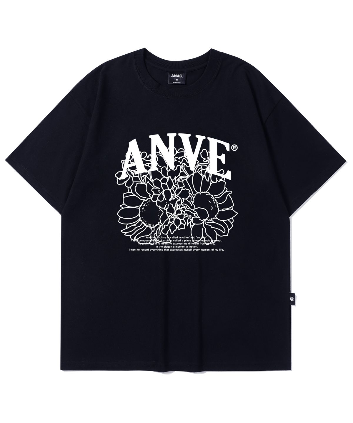 어나더 아카이브(ANOTHER ARCHIVE) 플라워즈 ANVE 반팔티_화이트