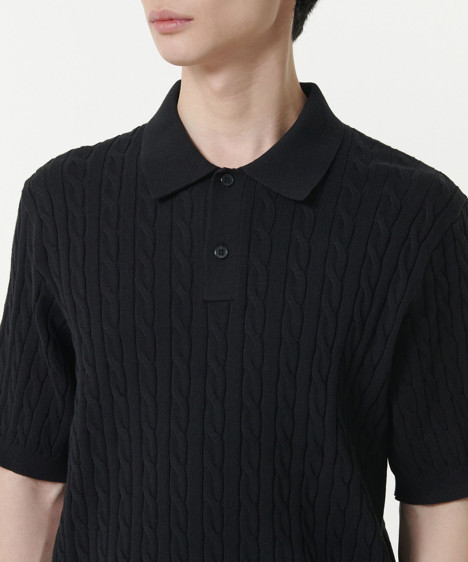 20ss stussy cable knit polo y2k シティボーイ 20ss stussy cable