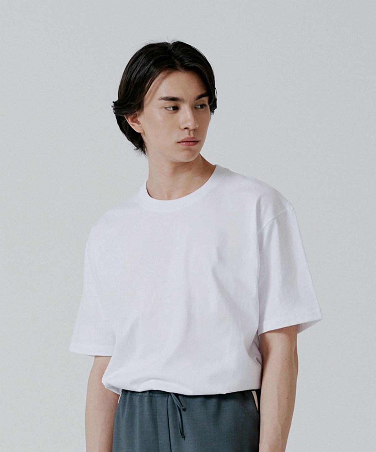 핀블랙(PINBLACK) (MEN) 데일리 이지 반소매 티셔츠